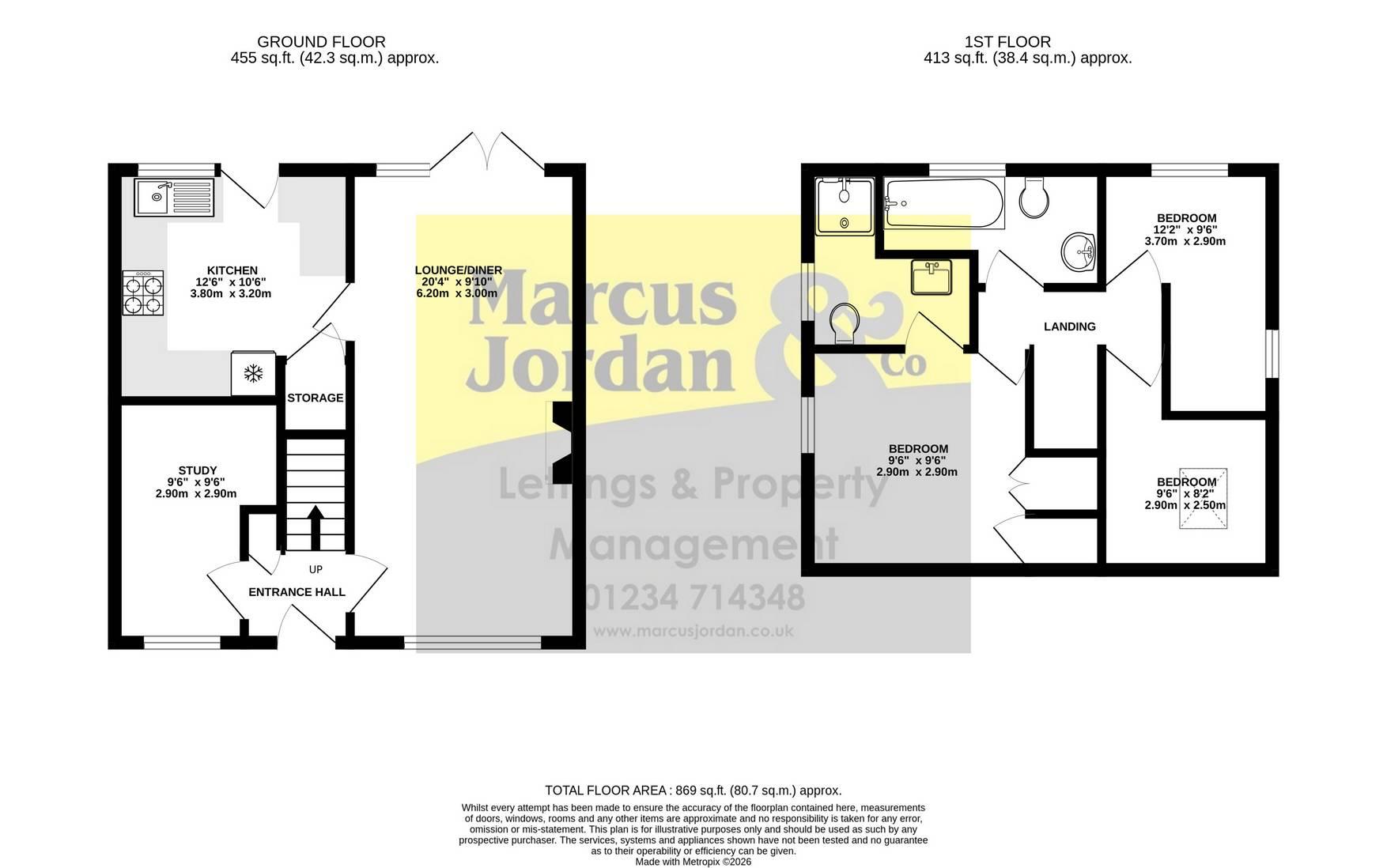 21, Rectory Close, Carlton floorplan