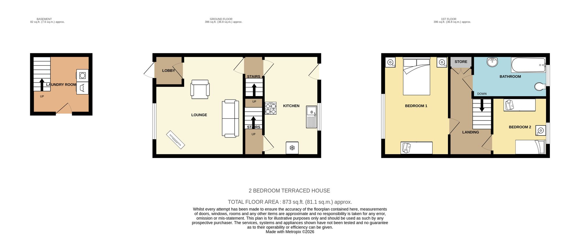 41 Greenside Road, Mirfield floorplan
