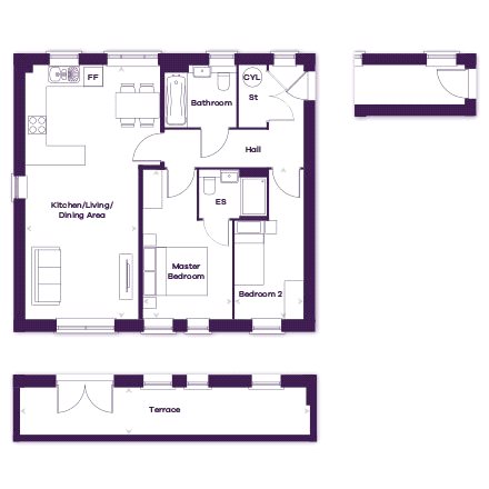 2 Bedrooms Flat for sale in Beaumont Gardens, Sutton Road, St Albans, Hertfordshire AL1