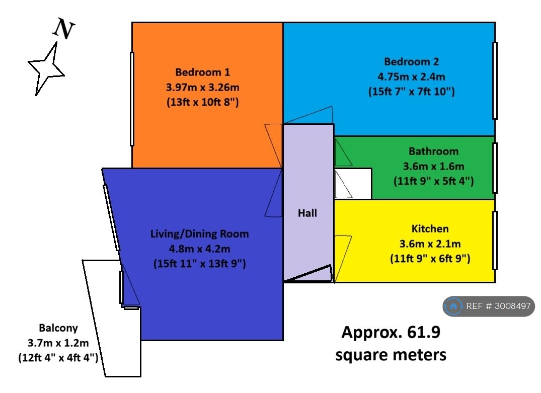 Parr Court, Castle Way, Feltham floorplan