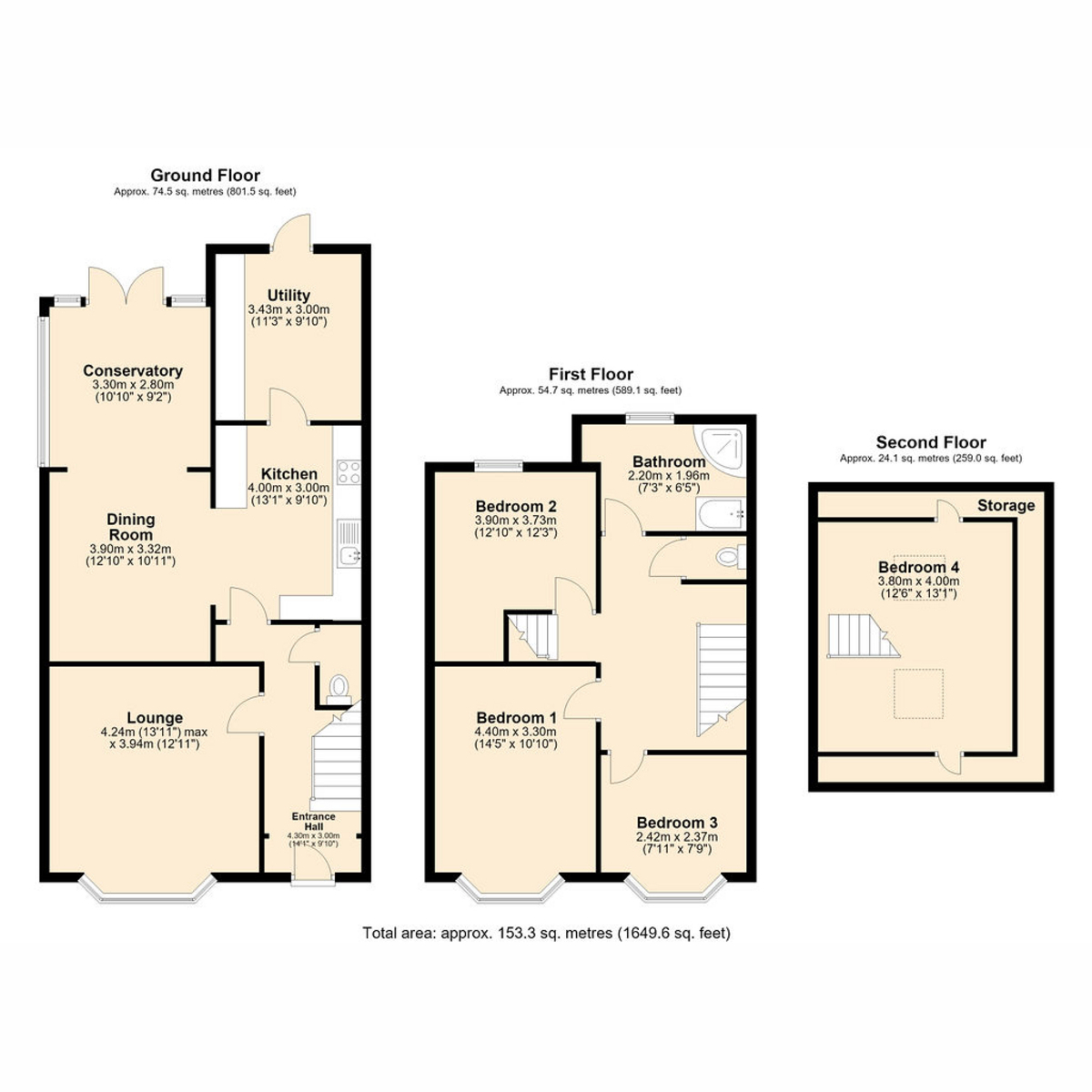 9, Featherstone Road, Exmouth floorplan