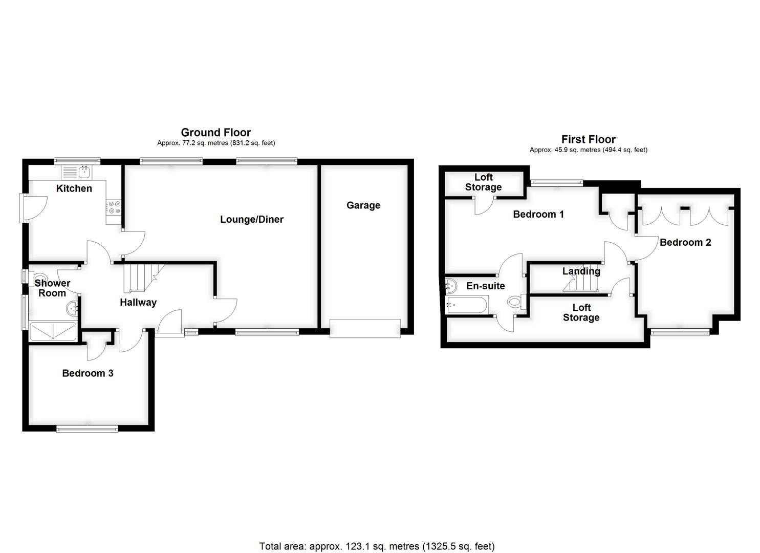 34, Reynolds Gardens, Spalding floorplan