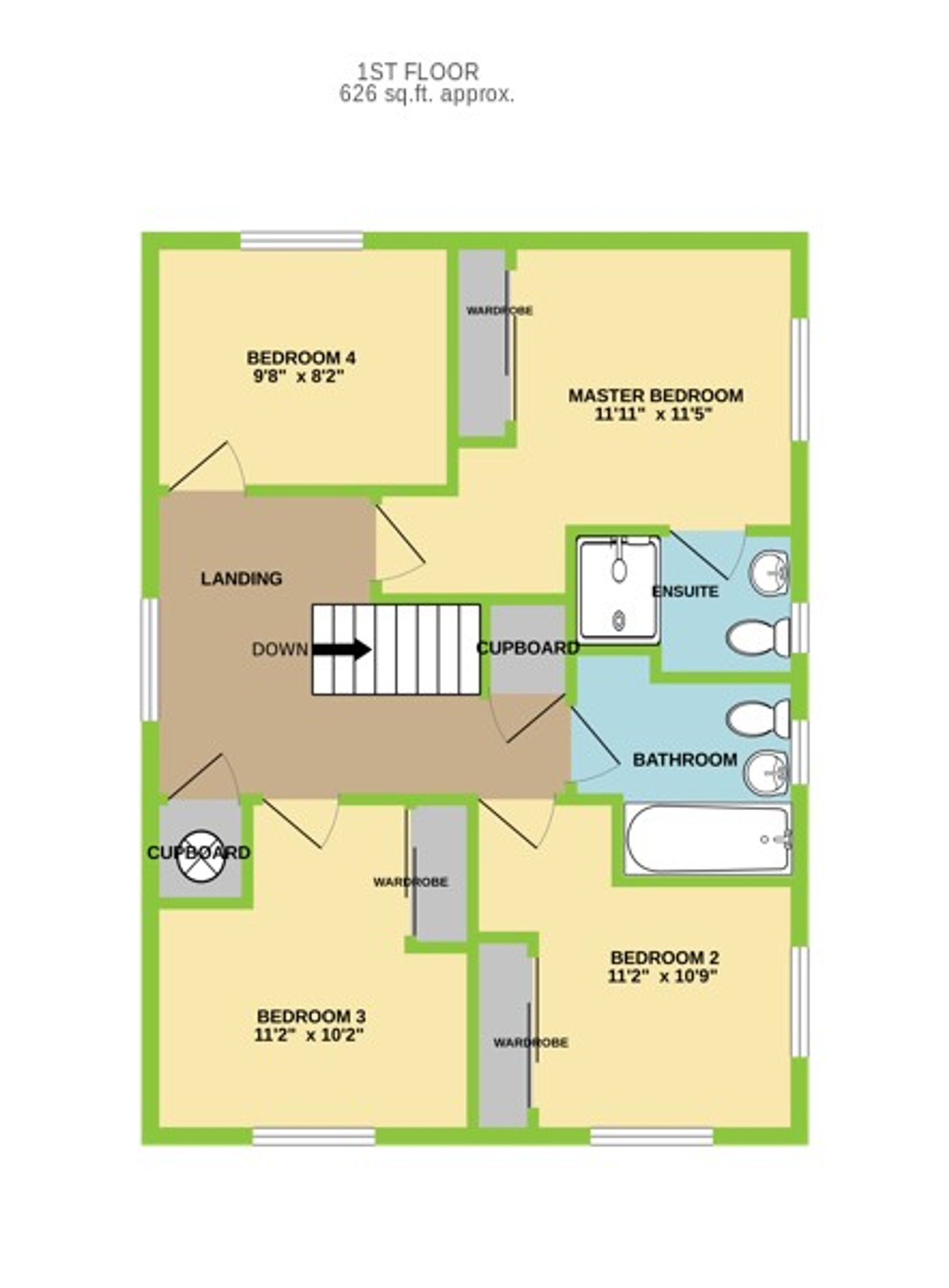 4 Ffordd Y Friallen, Pontypridd floorplan