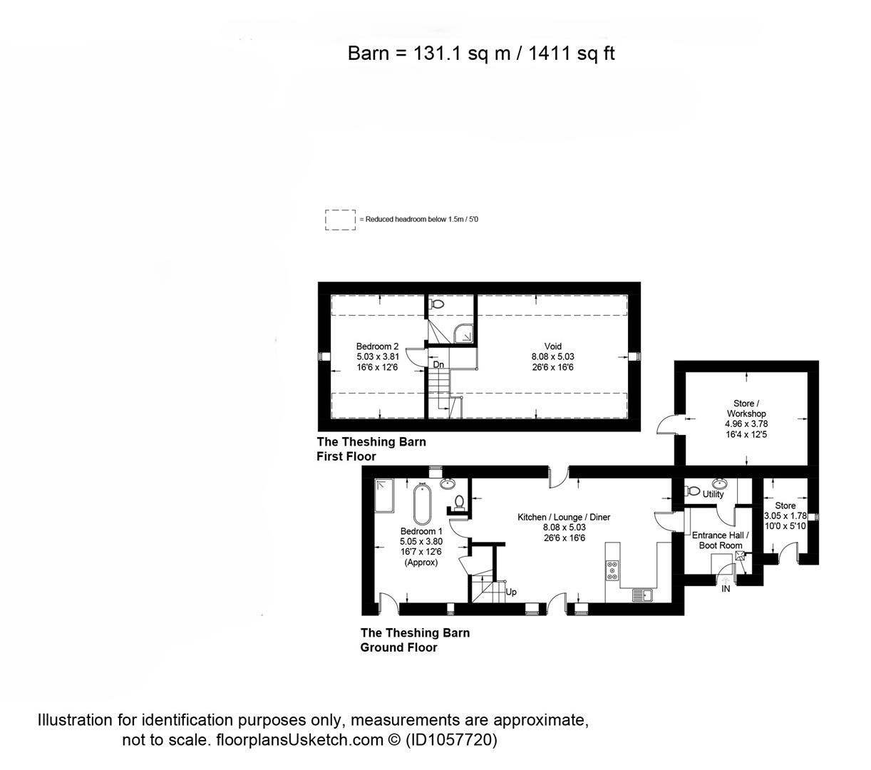 The Threshing Barn, Kentisbury, Barnstaple floorplan