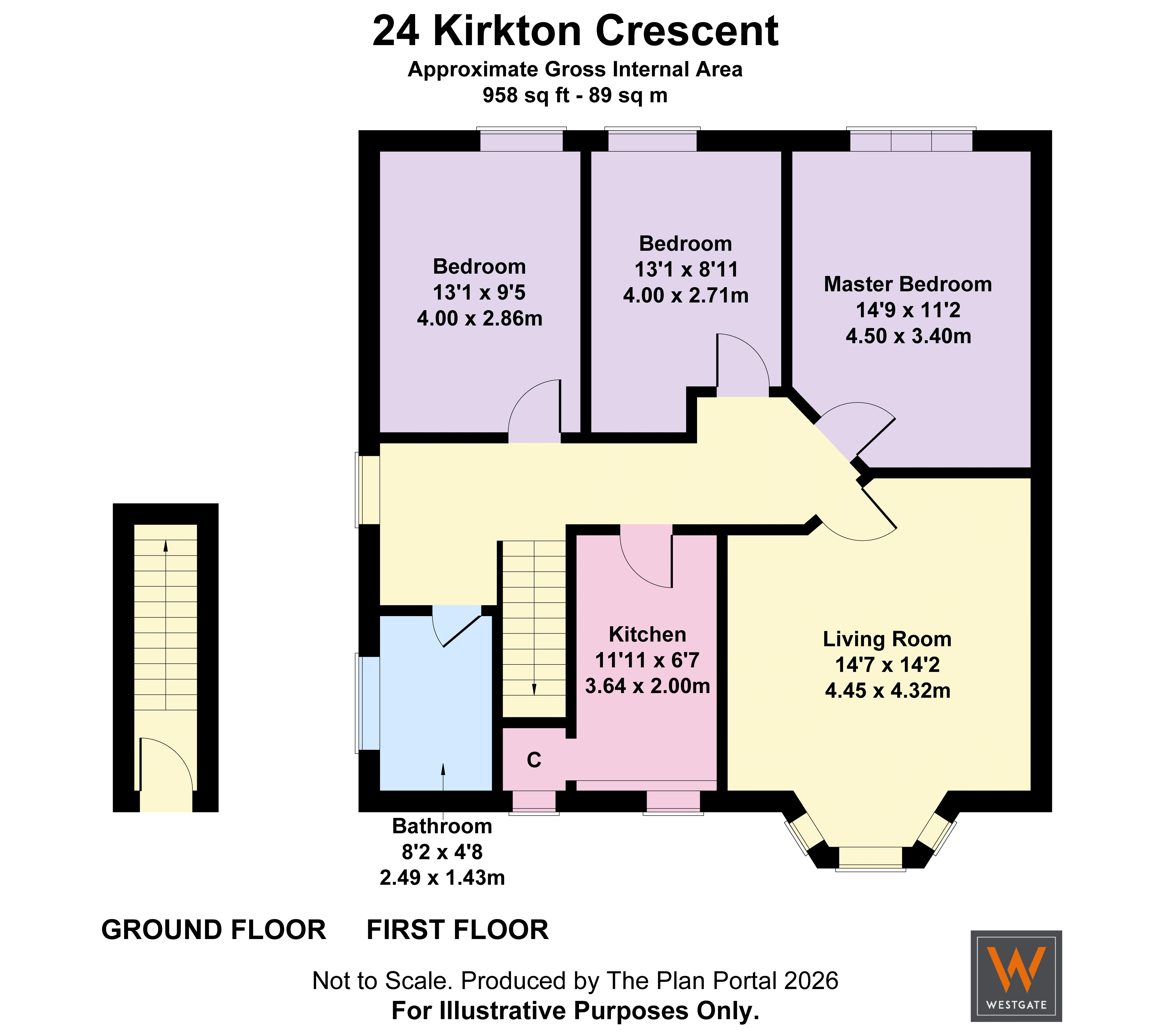 Kirkton Crescent, Glasgow floorplan