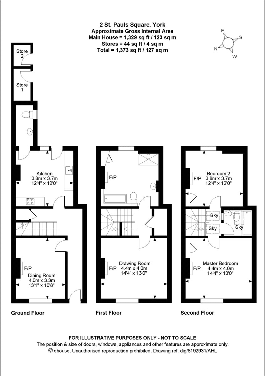 2, St. Pauls Square, York floorplan