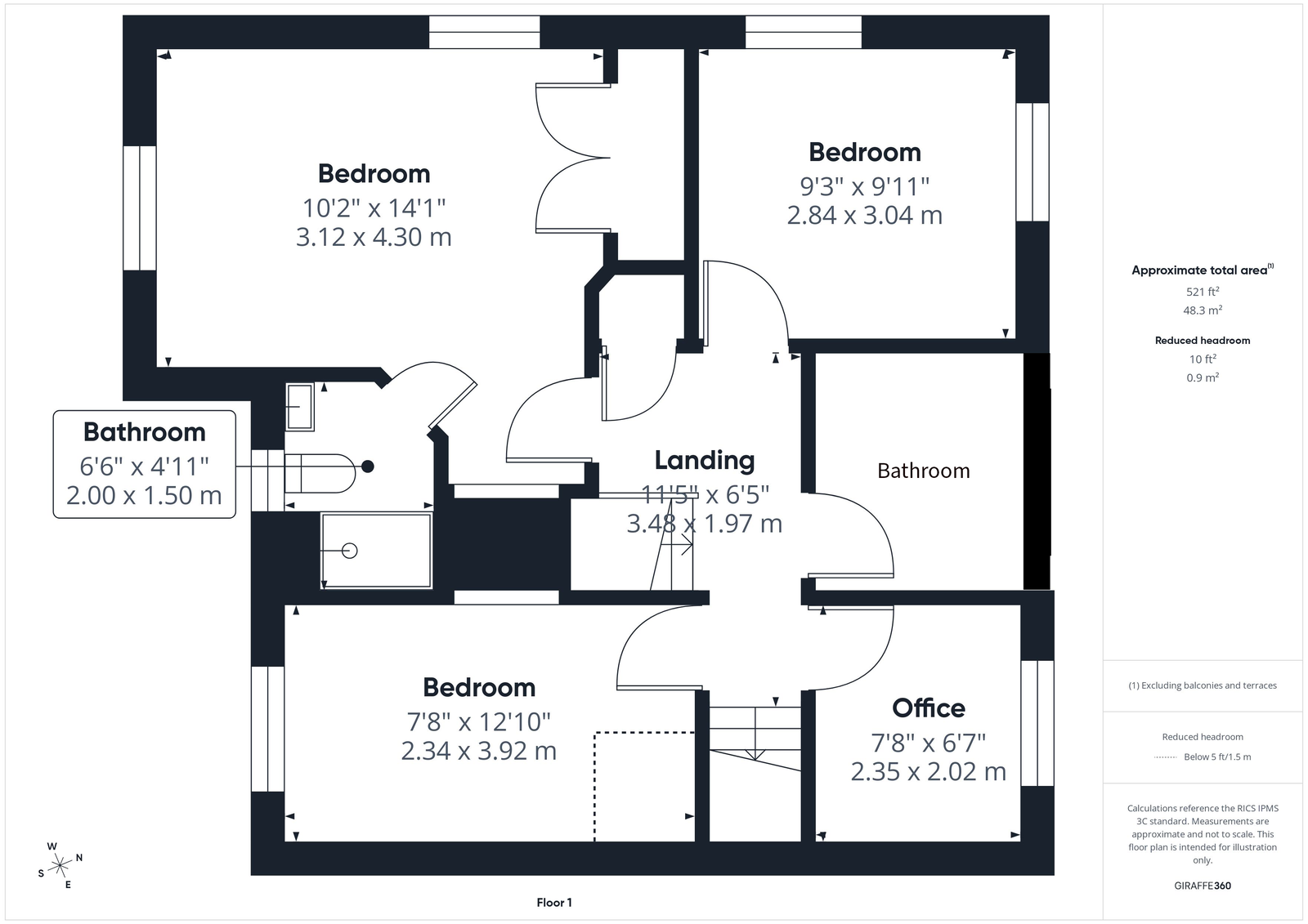 64, Derwent Road, Whitby floorplan