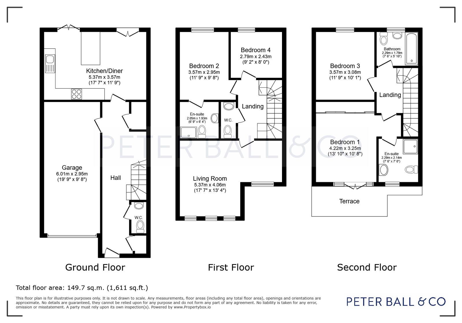 4 Castleton Villas,, London Road, Cheltenham floorplan