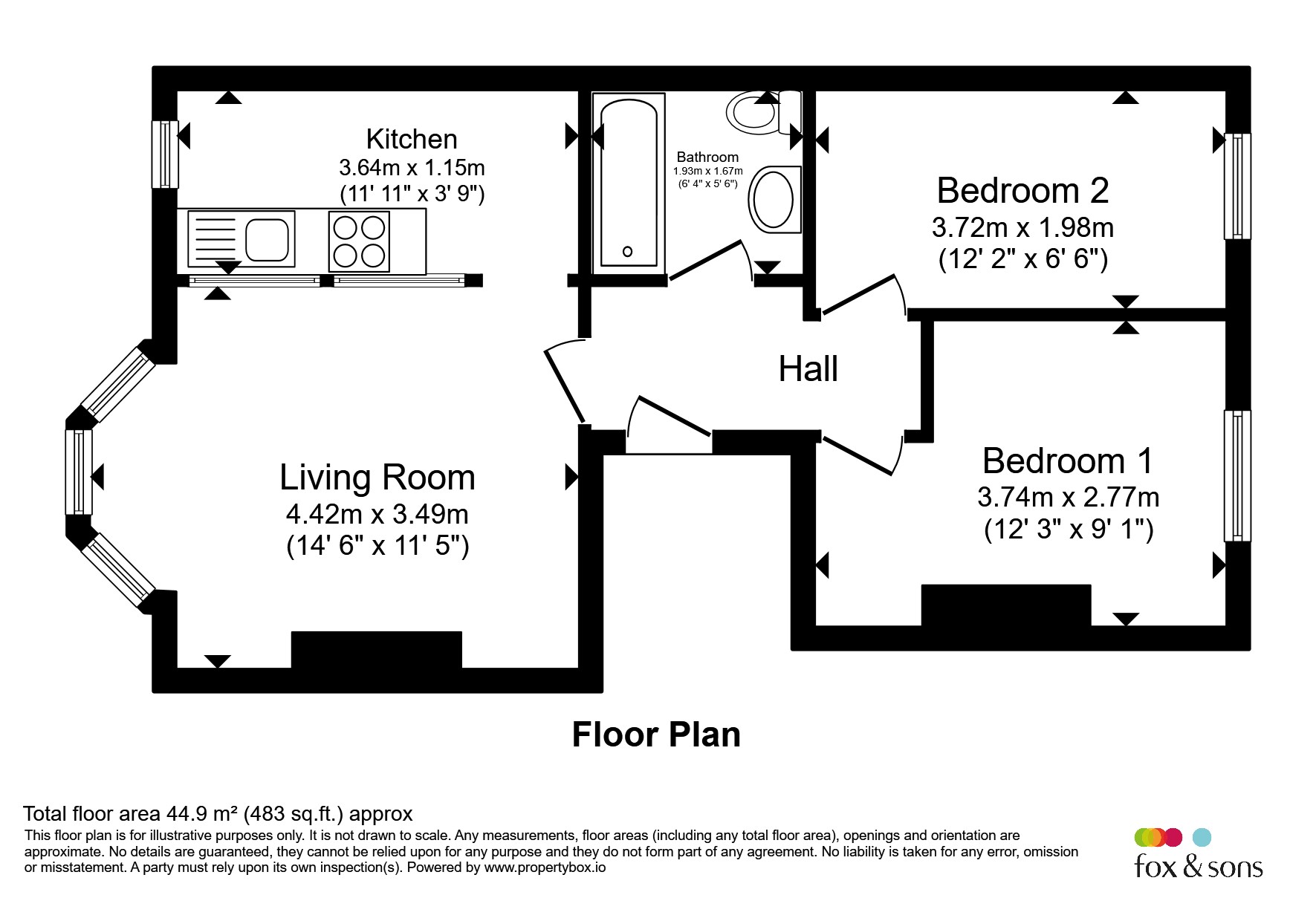 Priory Road, Hastings floorplan