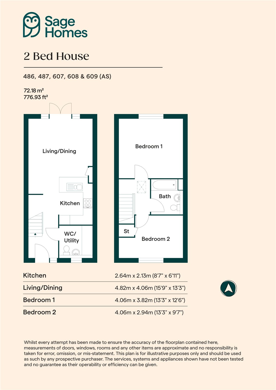 Dukes Quarter - Plot 608^, 27, Leathart Close, Hampshire floorplan