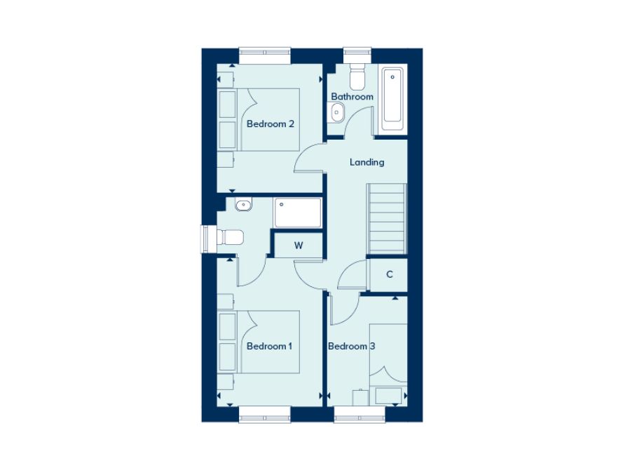 205, Woolhouse Way, Norwich floorplan