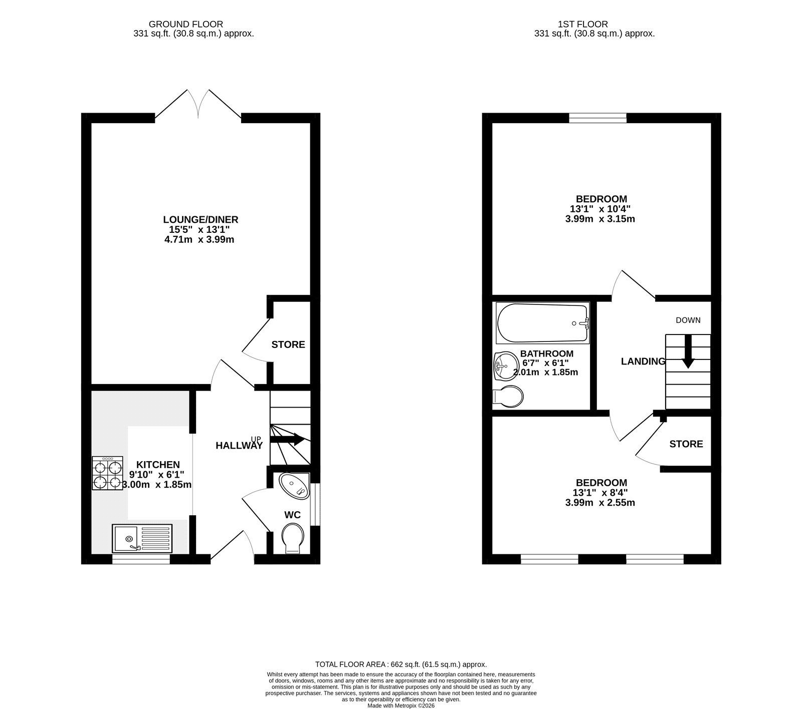 51, Fowler Road, Nottingham floorplan