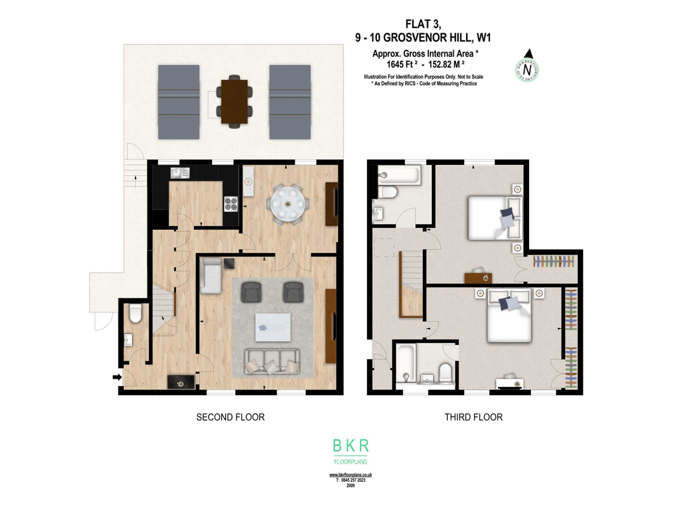 Grosvenor Hill, London floorplan