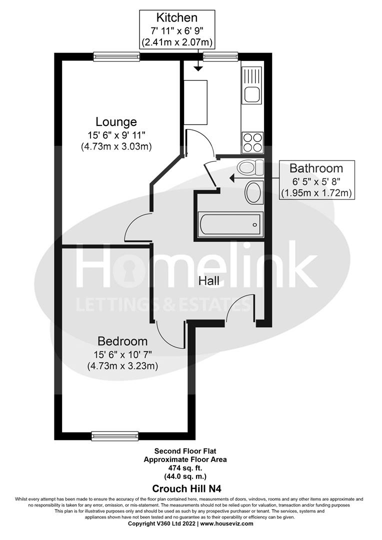 11b, Crouch Hill, Finsbury Park floorplan