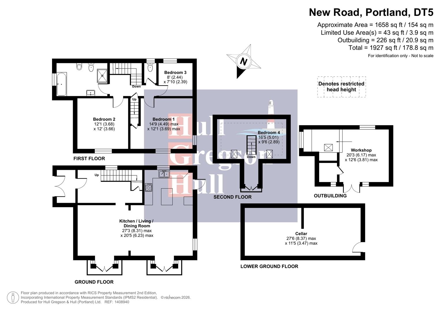 12, New Road, Portland floorplan