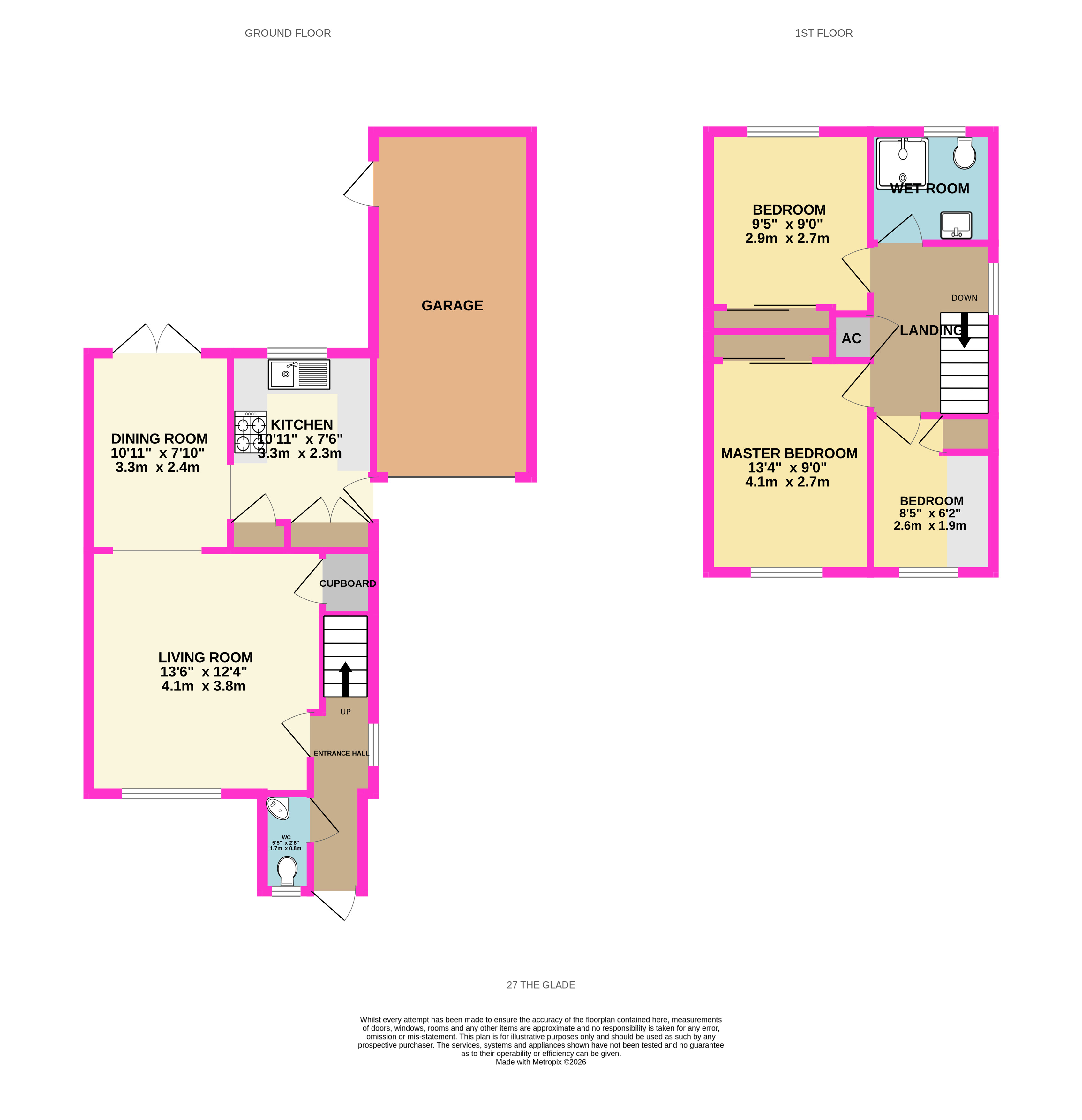 27, The Glade, Camberley floorplan