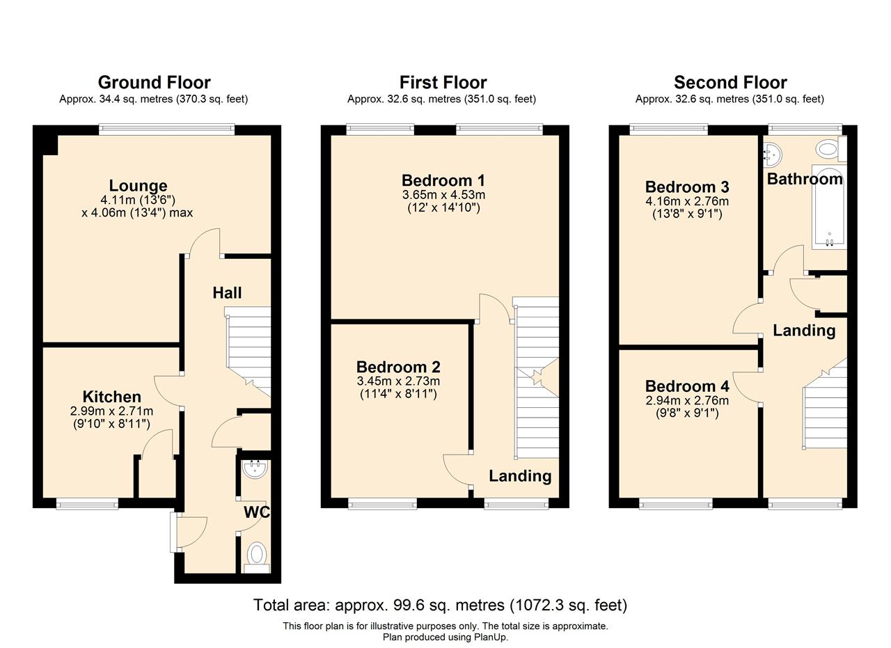 10, Oberon Court, Bedford floorplan