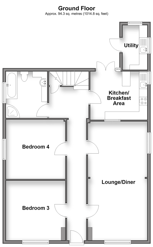 Church Road Warehorne, Ashford floorplan