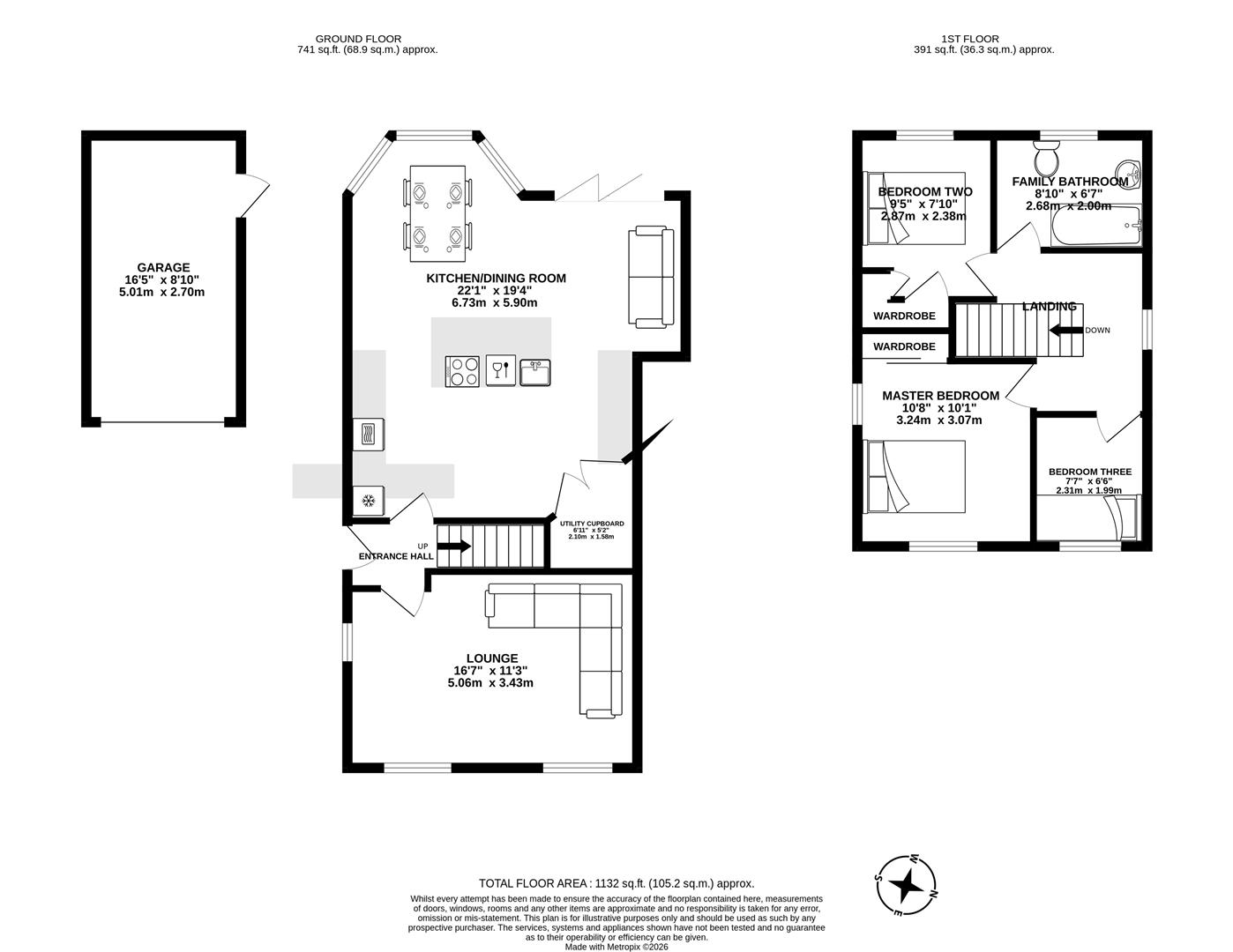 43, Ashfields, Leyland floorplan