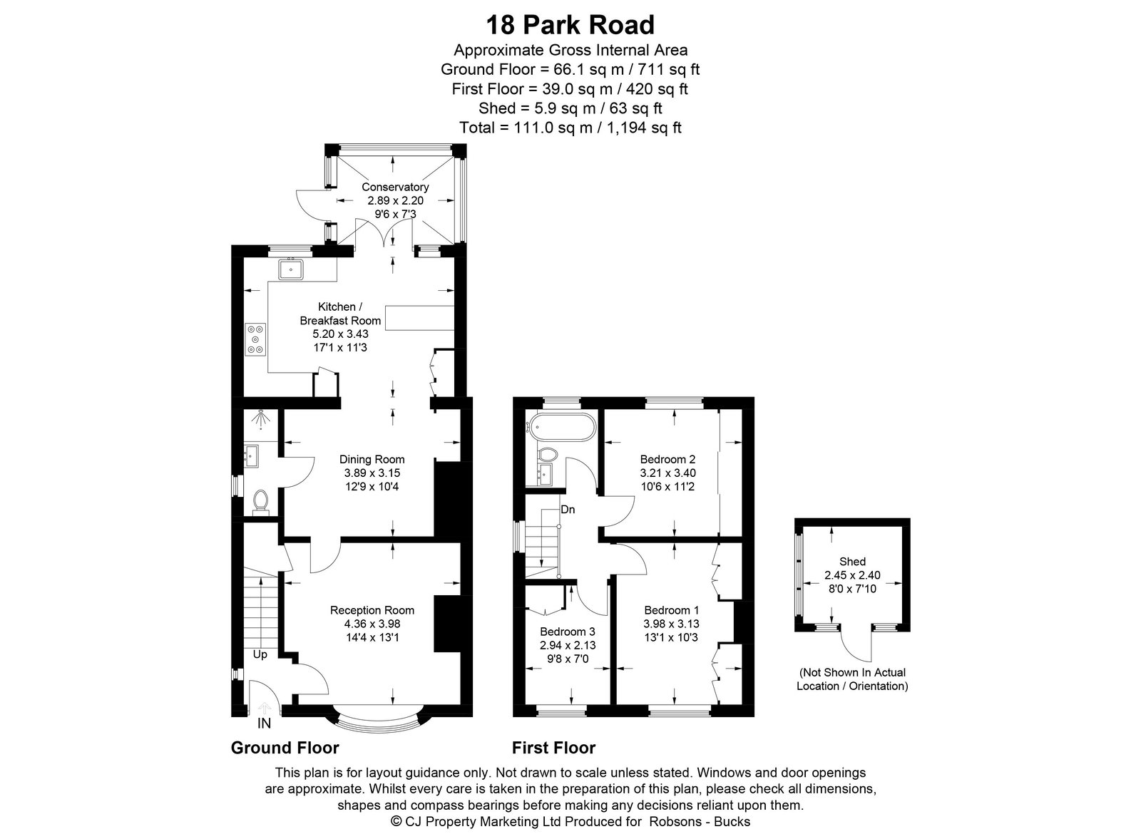 18, Park Road, Rickmansworth floorplan