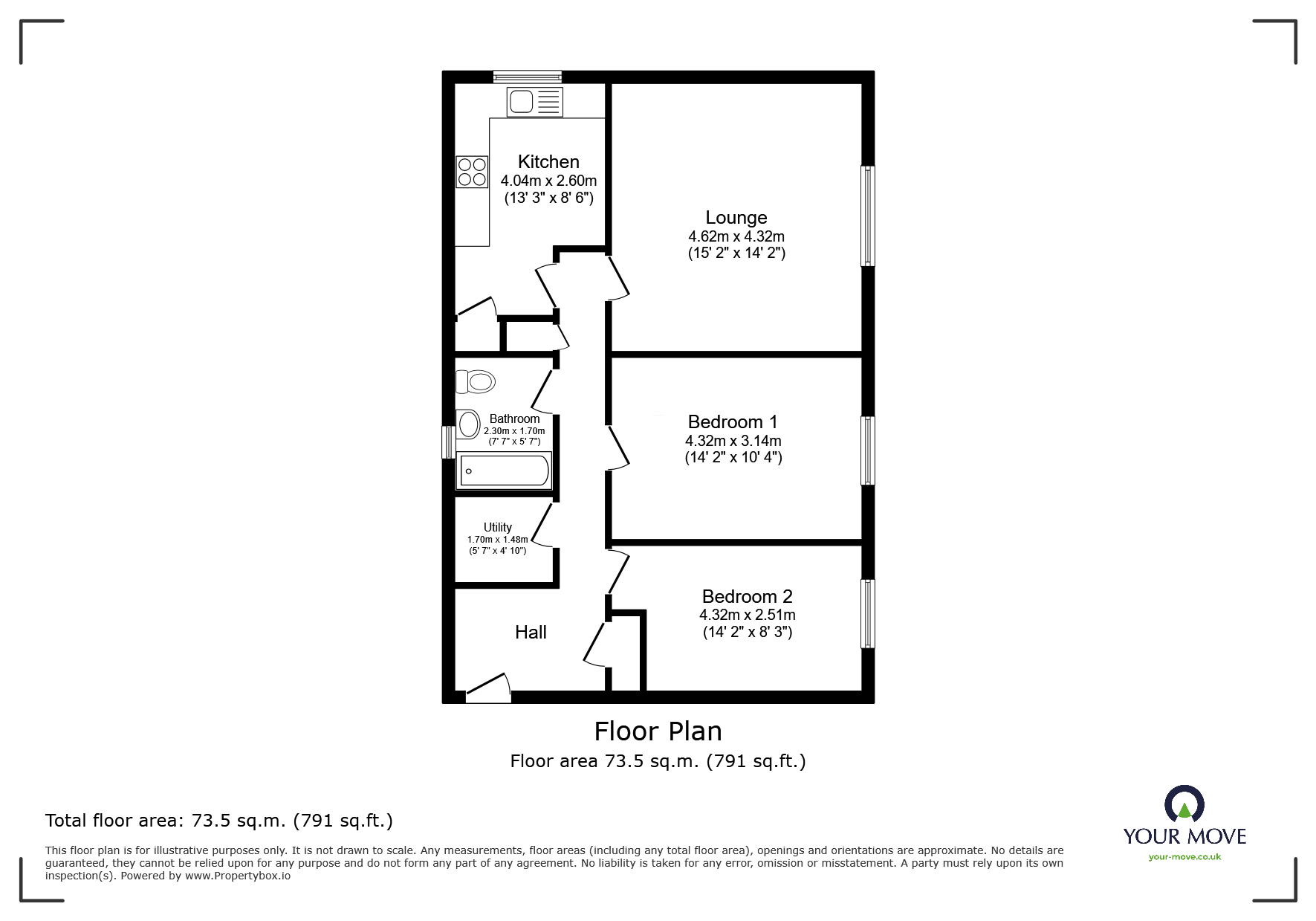 17, Torridge Drive, West Midlands floorplan