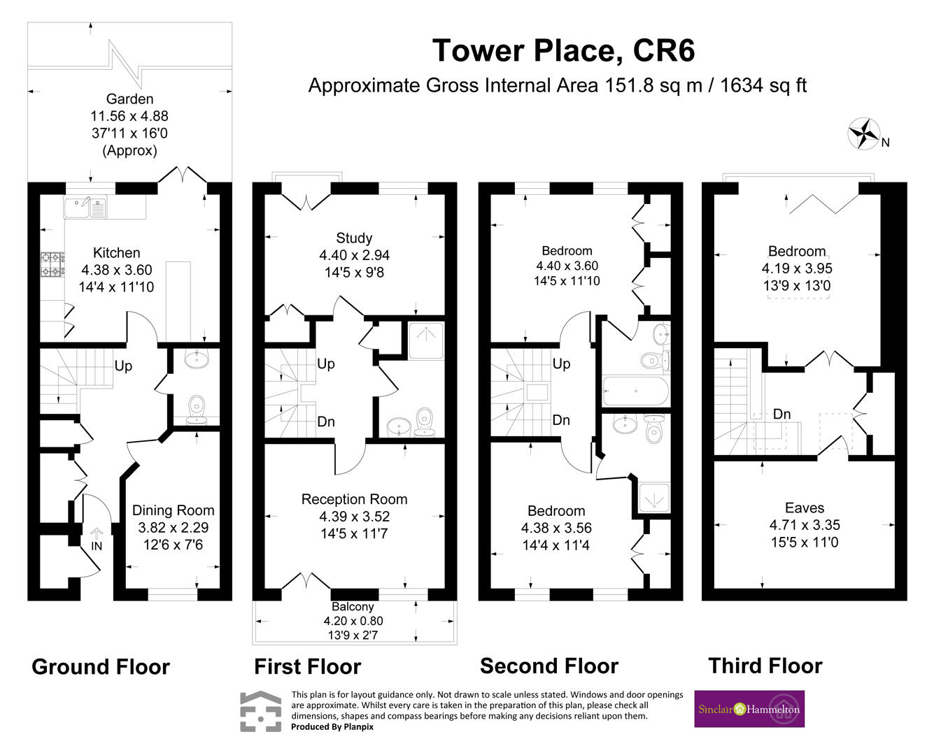6, Tower Place, Warlingham floorplan