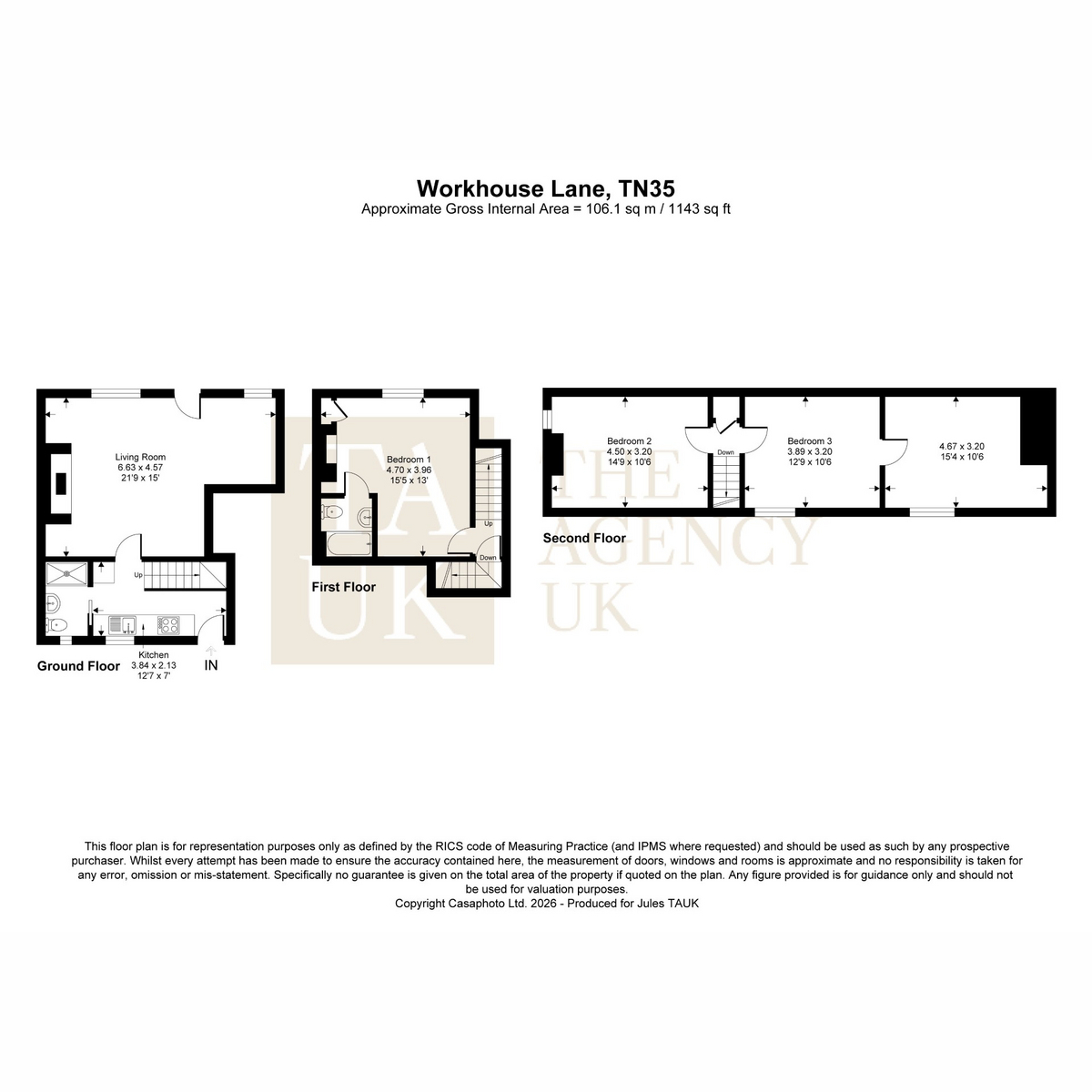 3 Ridge View Cottage, Workhouse Lane, East Sussex floorplan