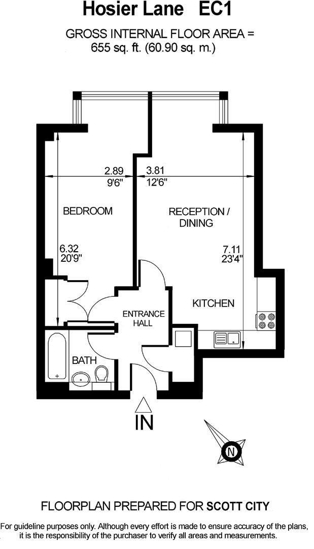 Apartment 113, 10 Hosier Lane, London floorplan