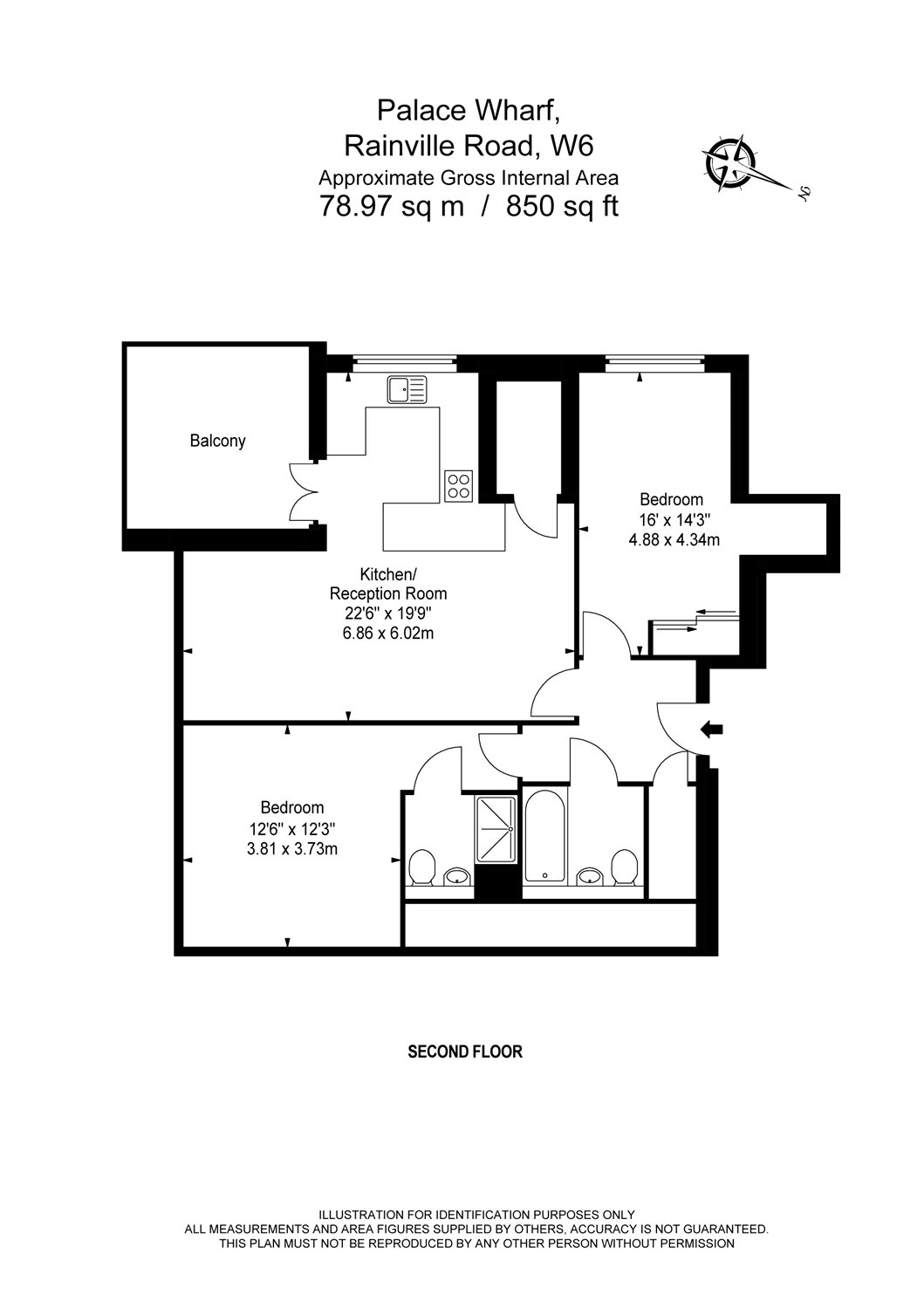 Cambridge Penthouse,, Palace Wharf, Hammersmith floorplan