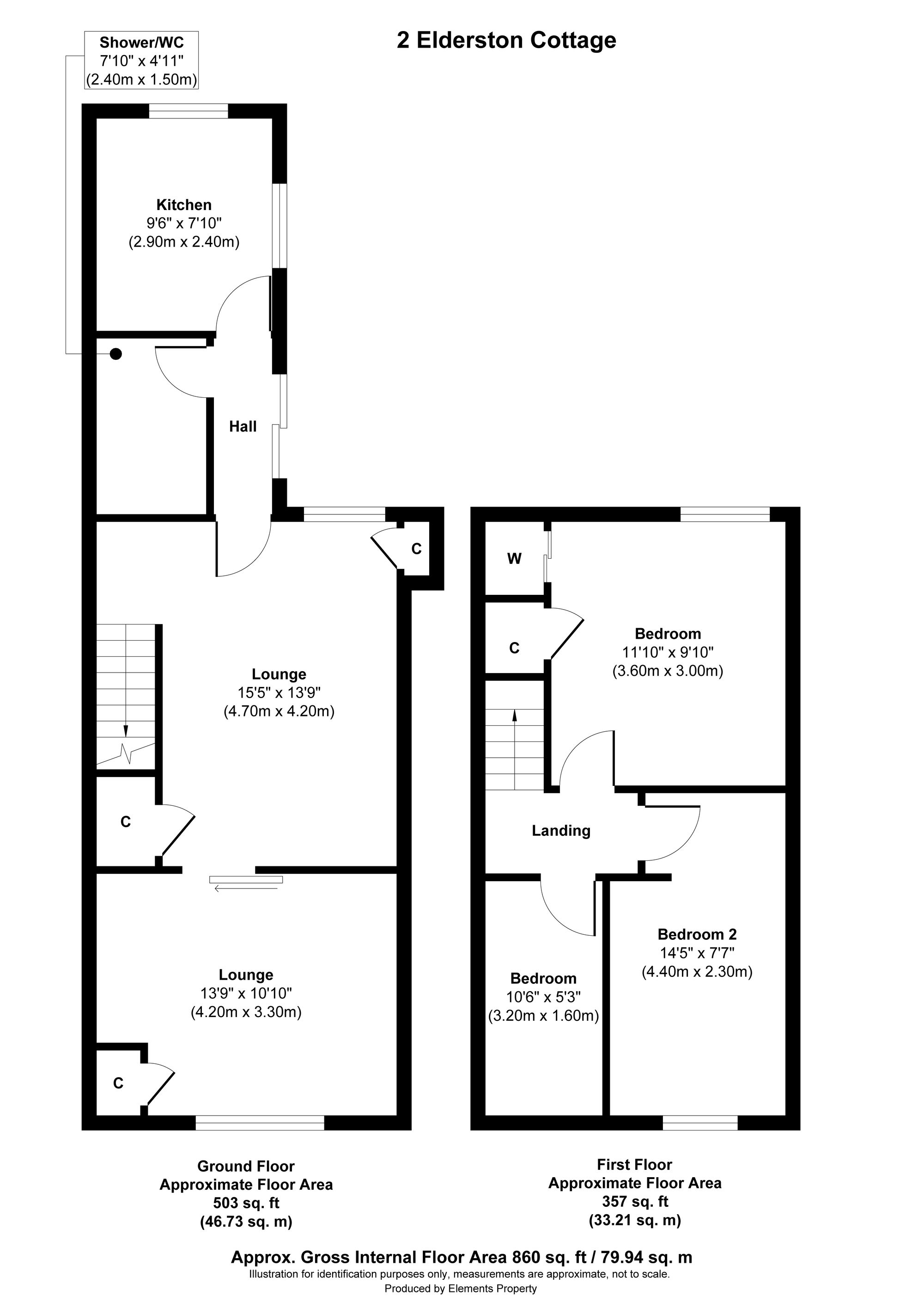 Elderston Cottage, Redding Road, Falkirk floorplan