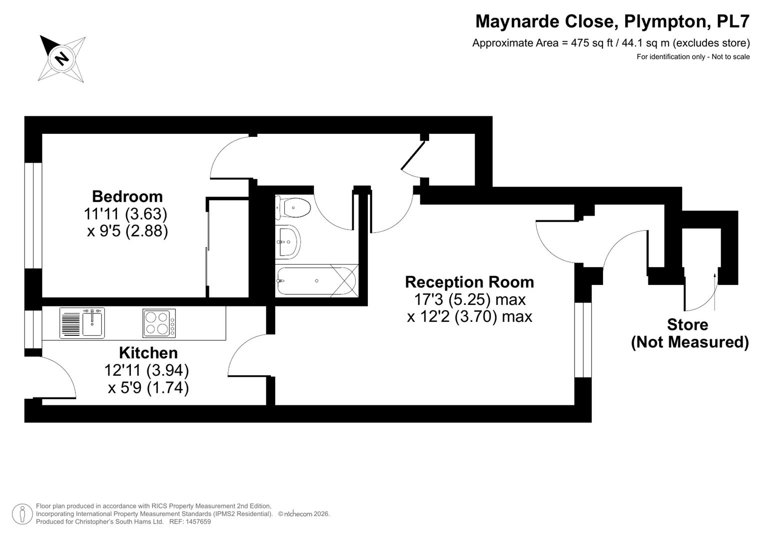 5, Maynarde Close, Plymouth floorplan