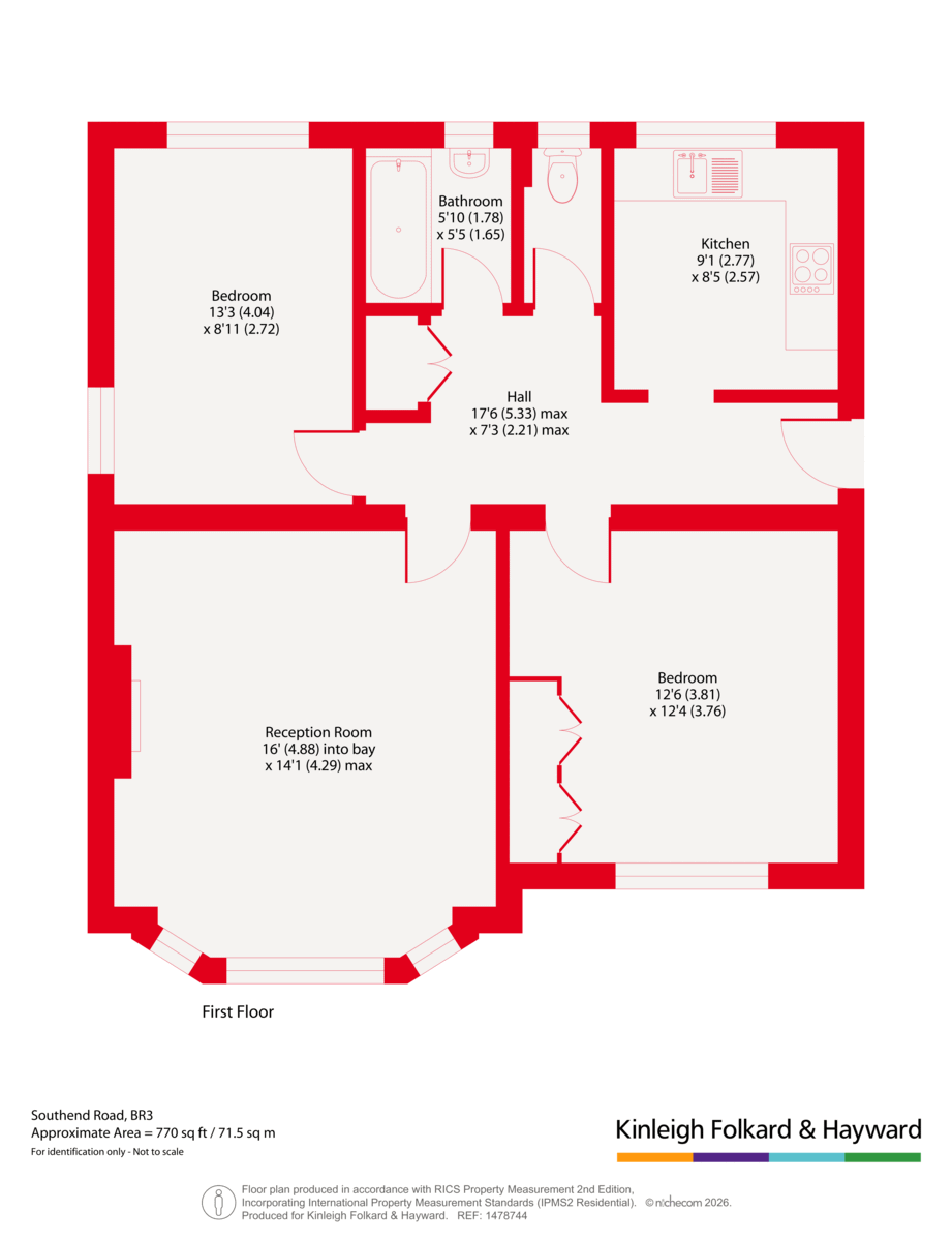 4 Foxgrove Court,, Southend Road, Beckenham floorplan
