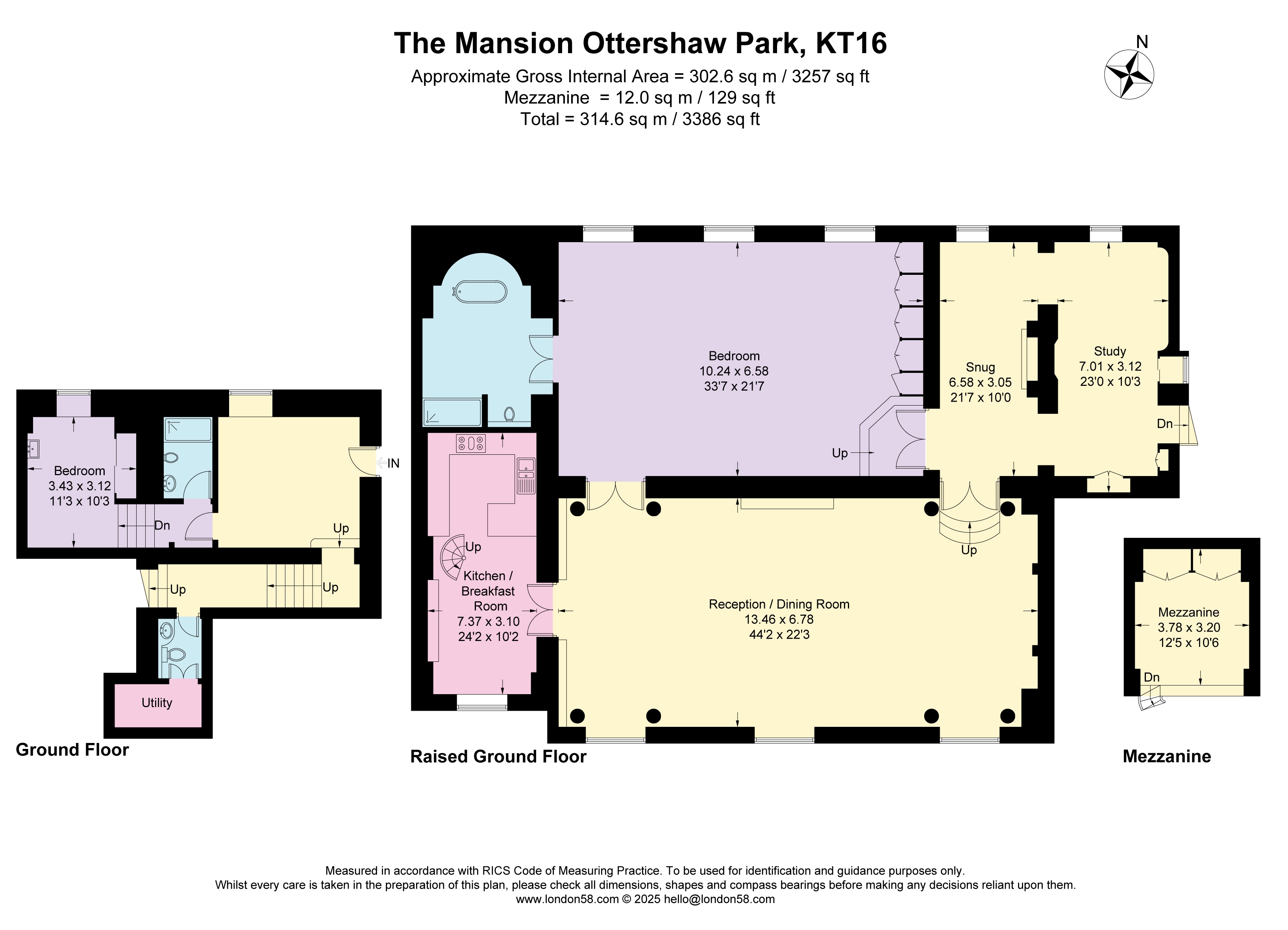 Ottershaw Park, Chertsey floorplan