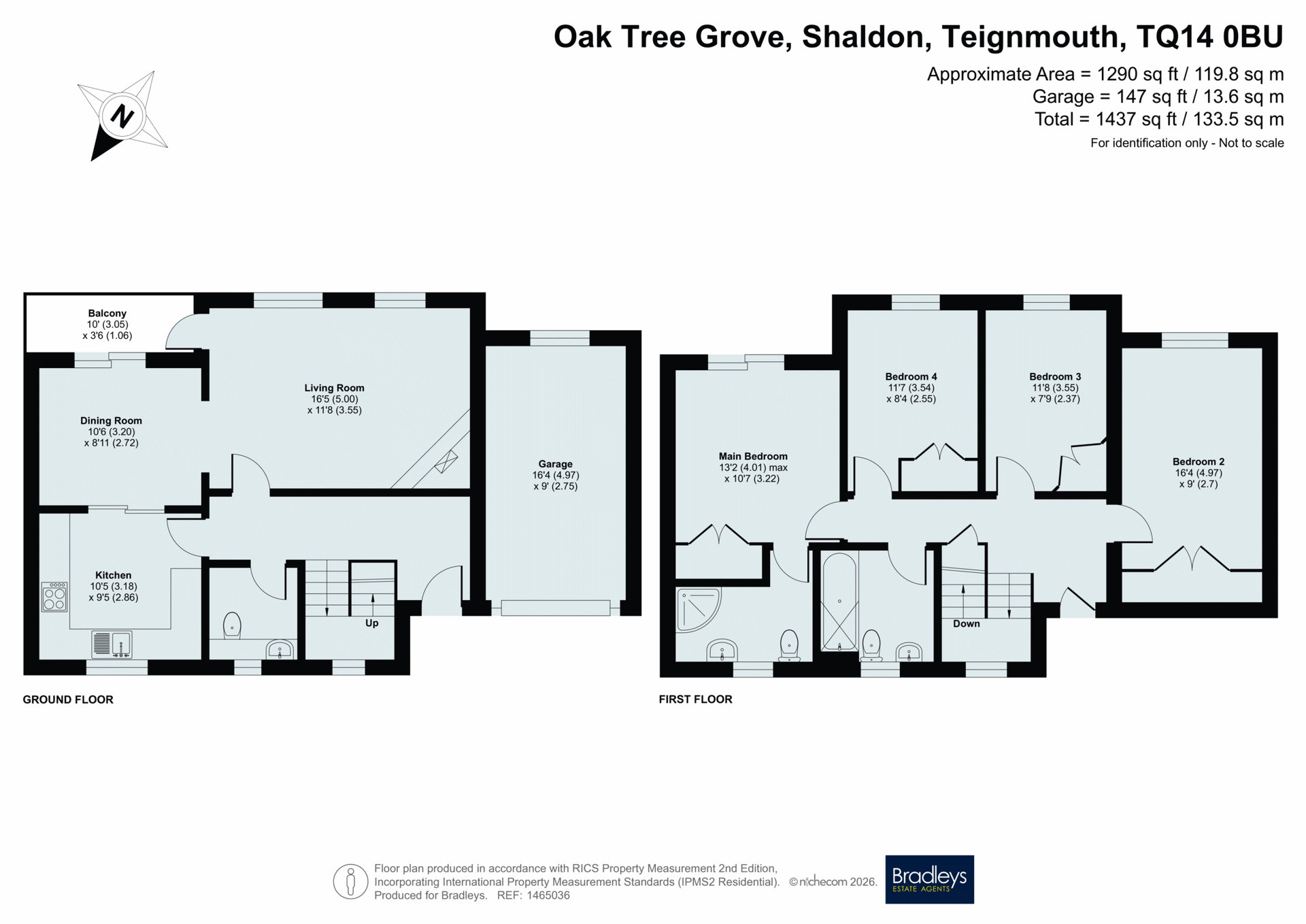 6, Oak Tree Grove, Shaldon floorplan