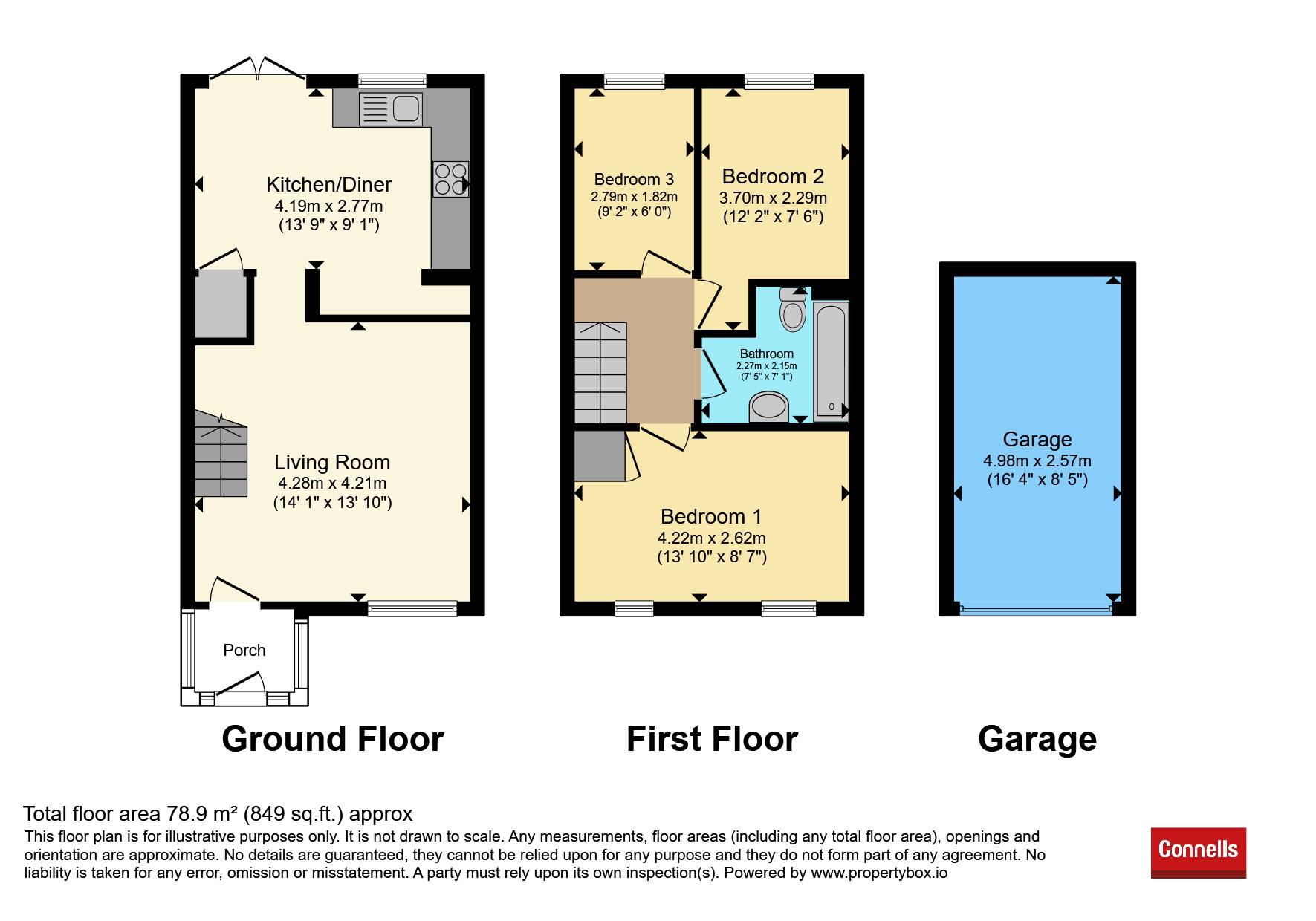 32, Tanyard Way, HORLEY floorplan