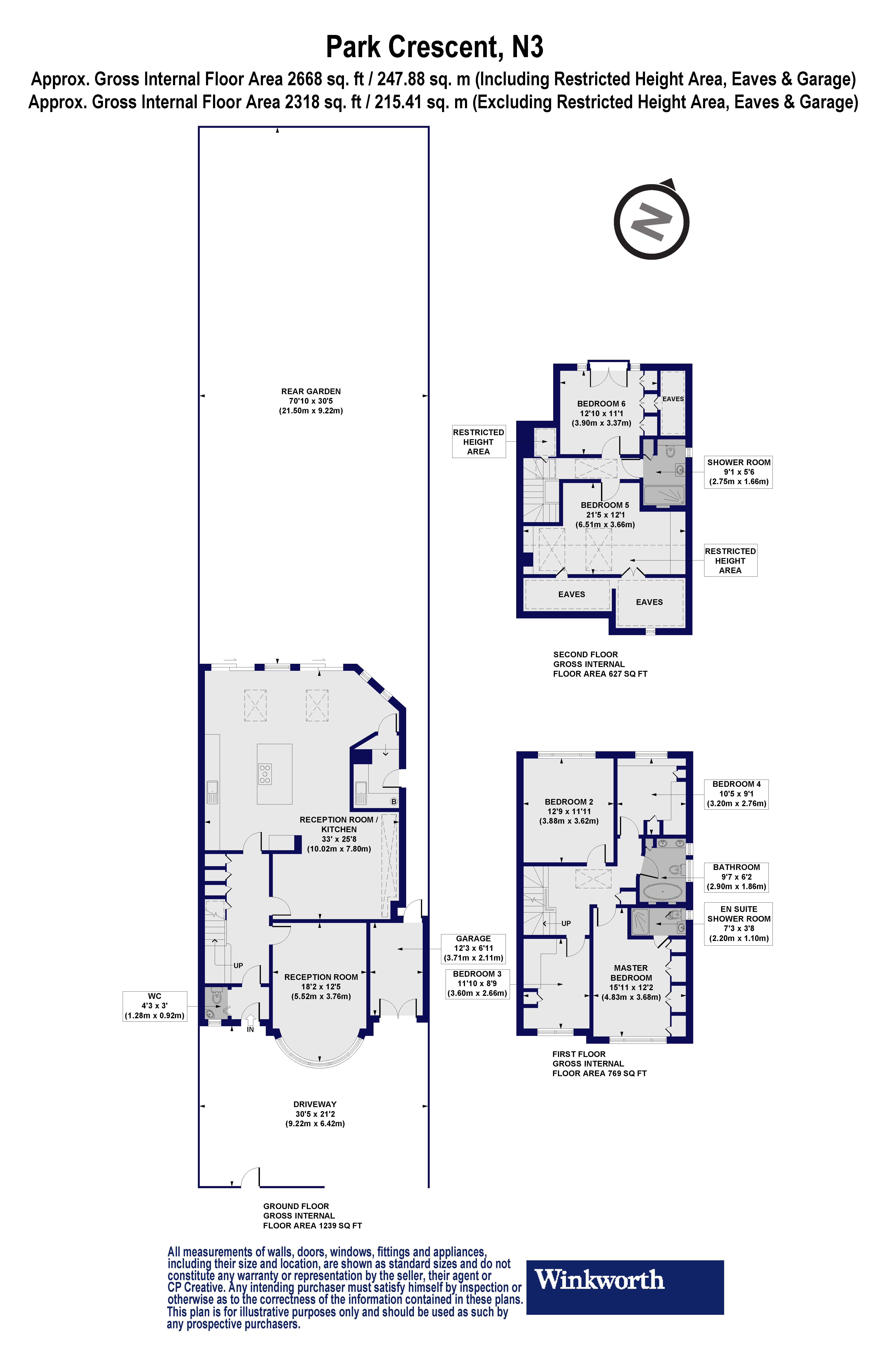 23, Park Crescent, London floorplan