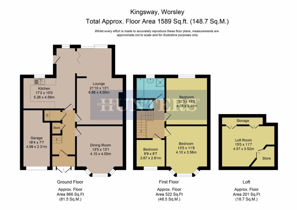3 Bedrooms Semi-detached house for sale in Kingsway, Worsley, Manchester M28