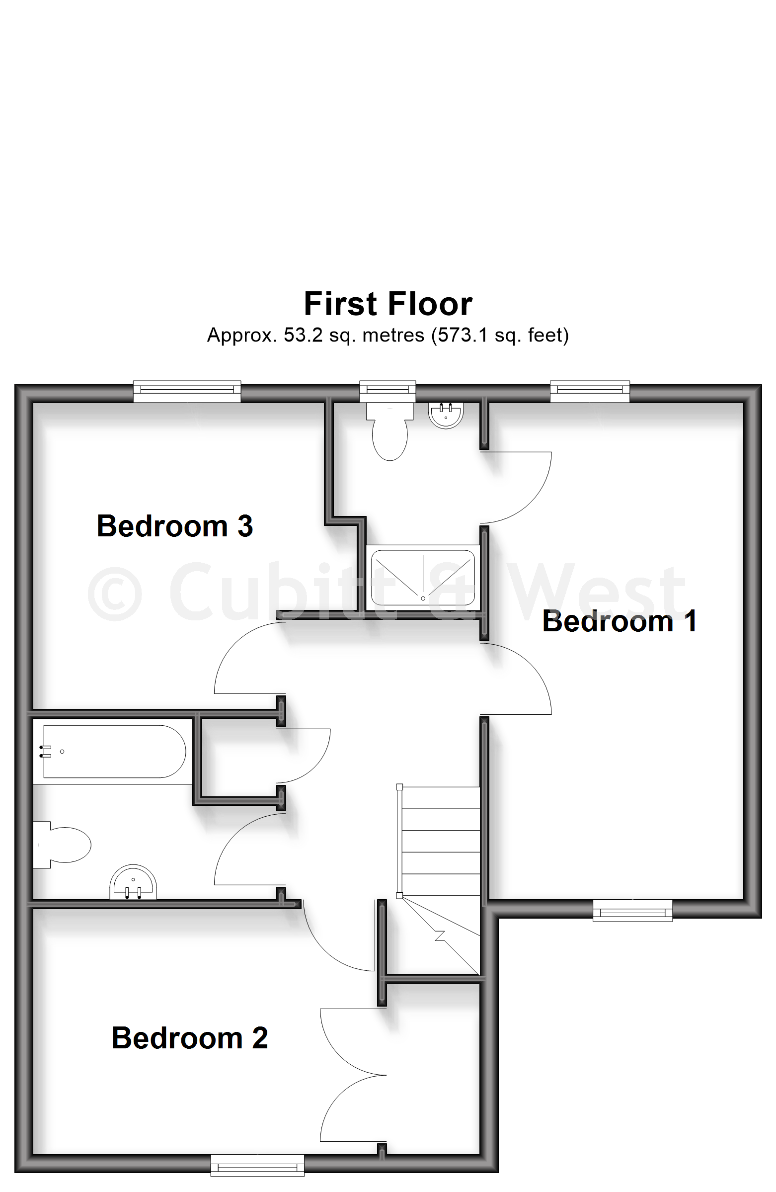 34, Whiteland Way, Waterlooville floorplan