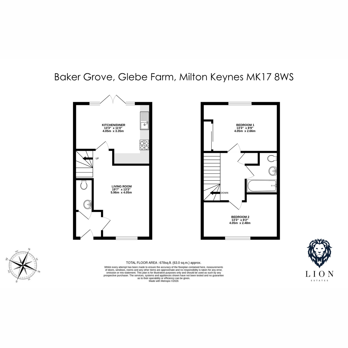 16, Baker Grove, Milton Keynes floorplan