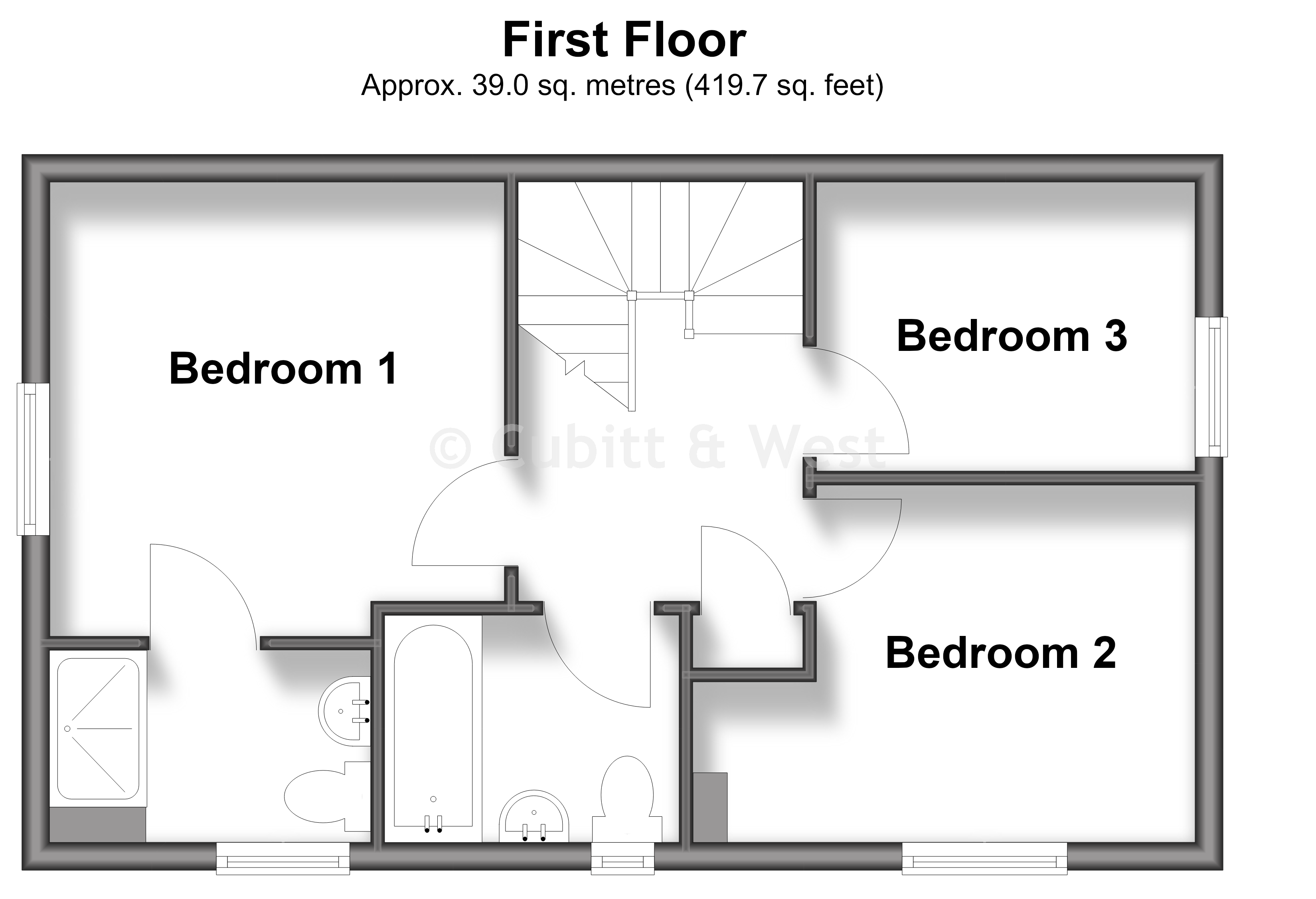 62, Mulberry Walk, Havant floorplan