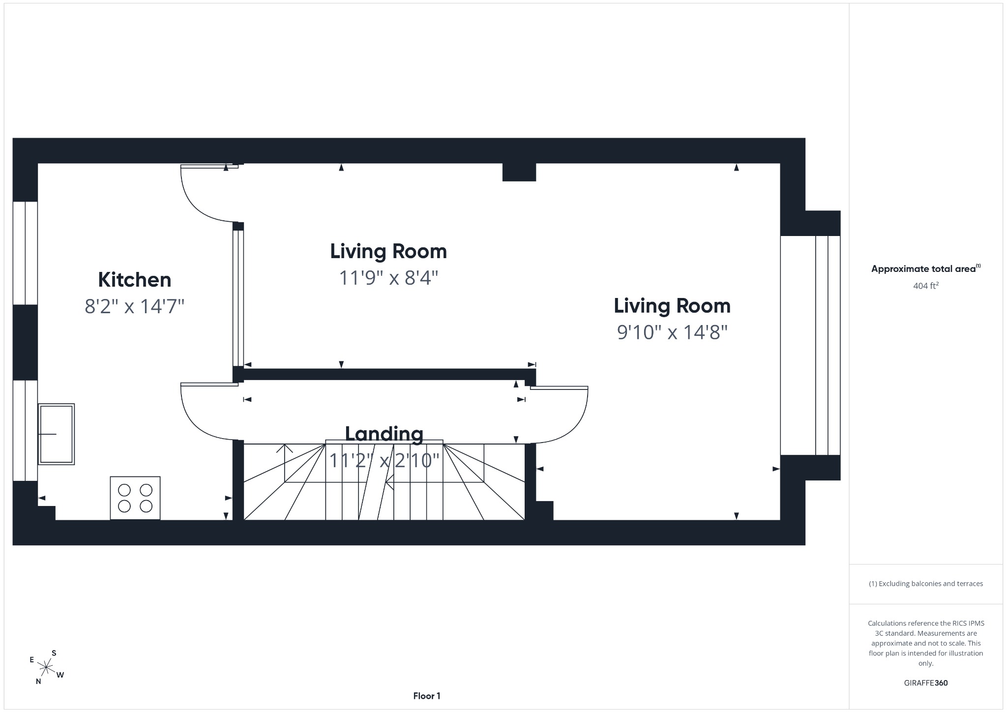 4 Montague Terrace, Durham Road, Kent floorplan