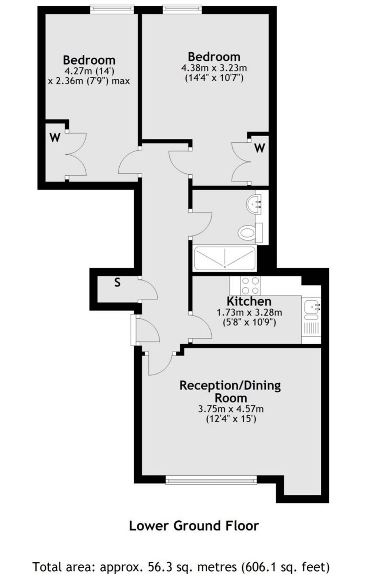 Flat 2, Copperfield House, 52, Marylebone High Street, London floorplan