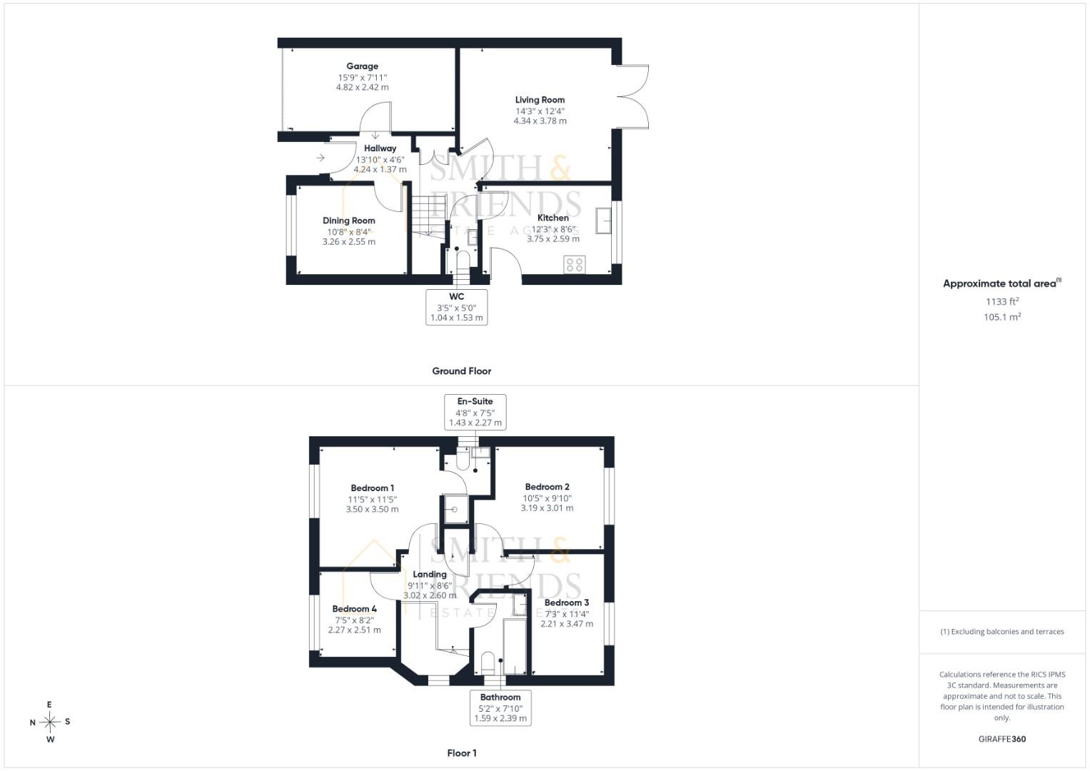 17, Kirkbride Way, Ingleby Barwick floorplan