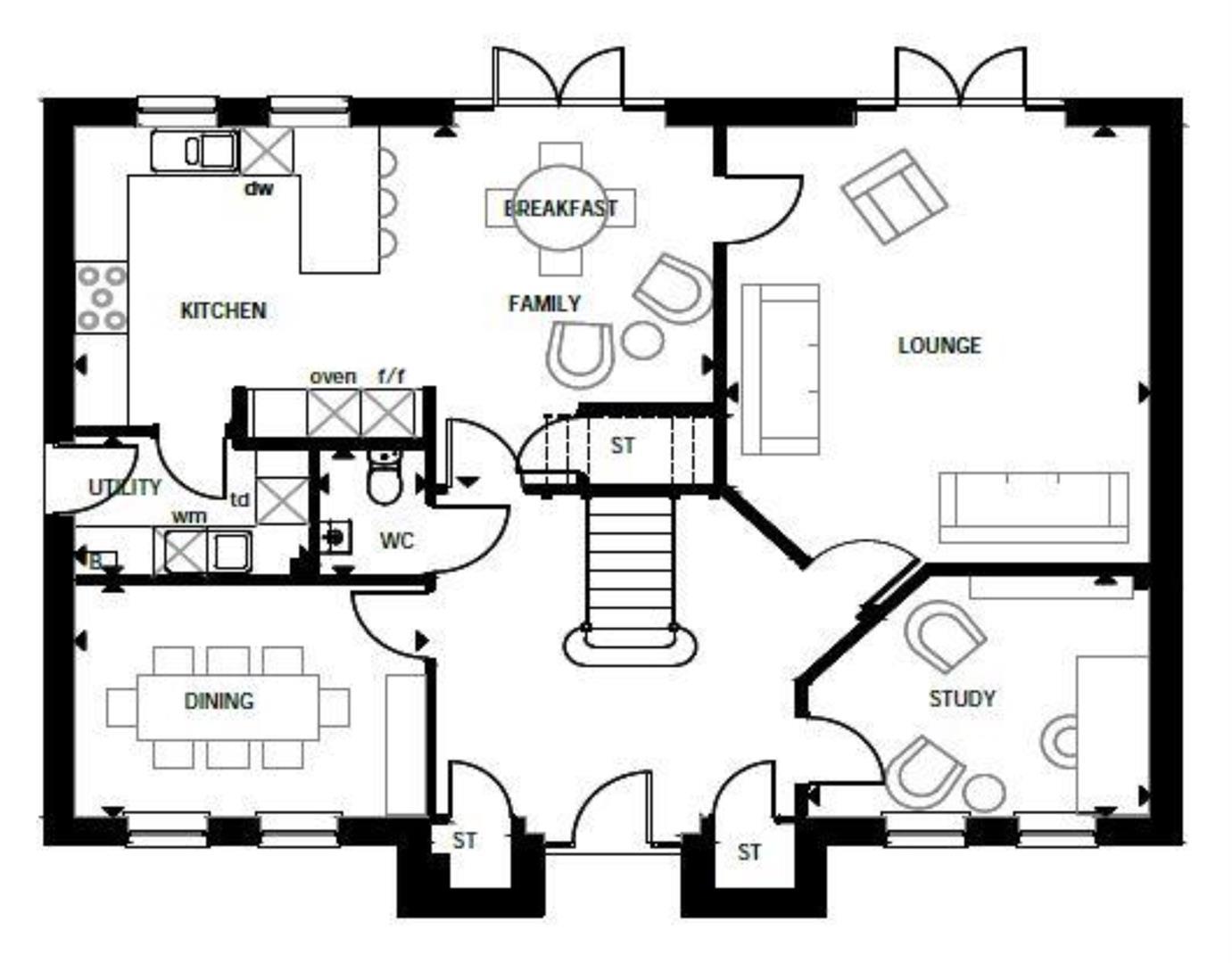 Plot 134, 21, Cadewell Lane, Benson floorplan