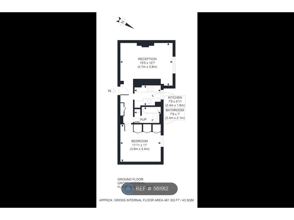 1 Bedrooms Flat to rent in West Hampstead (Fully Refurbished), London NW6
