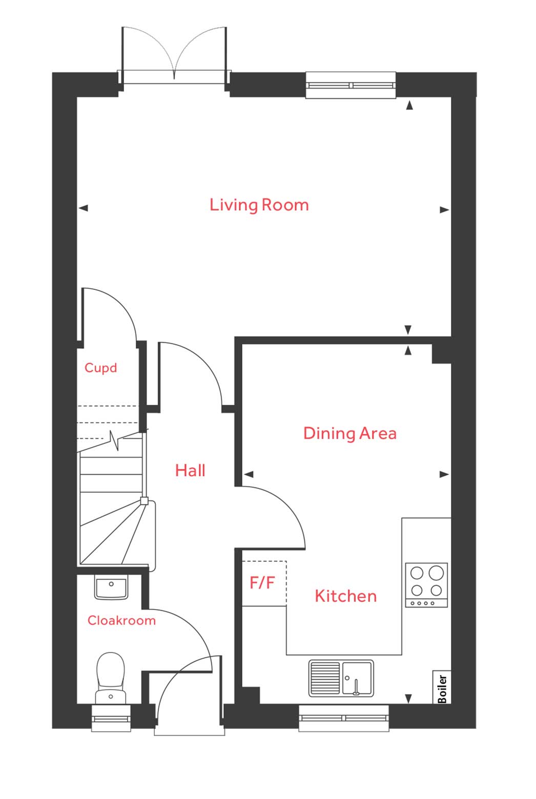 "The Eveleigh" at Amos Drive, Pocklington, York YO42, 3 bedroom semidetached house for sale