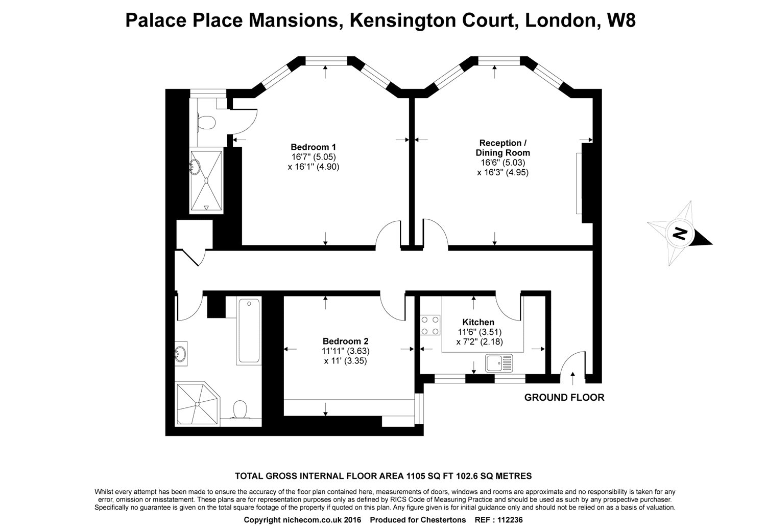 2 Bedrooms Flat to rent in Palace Place Mansions, Kensington Court, South Kensington, London W8