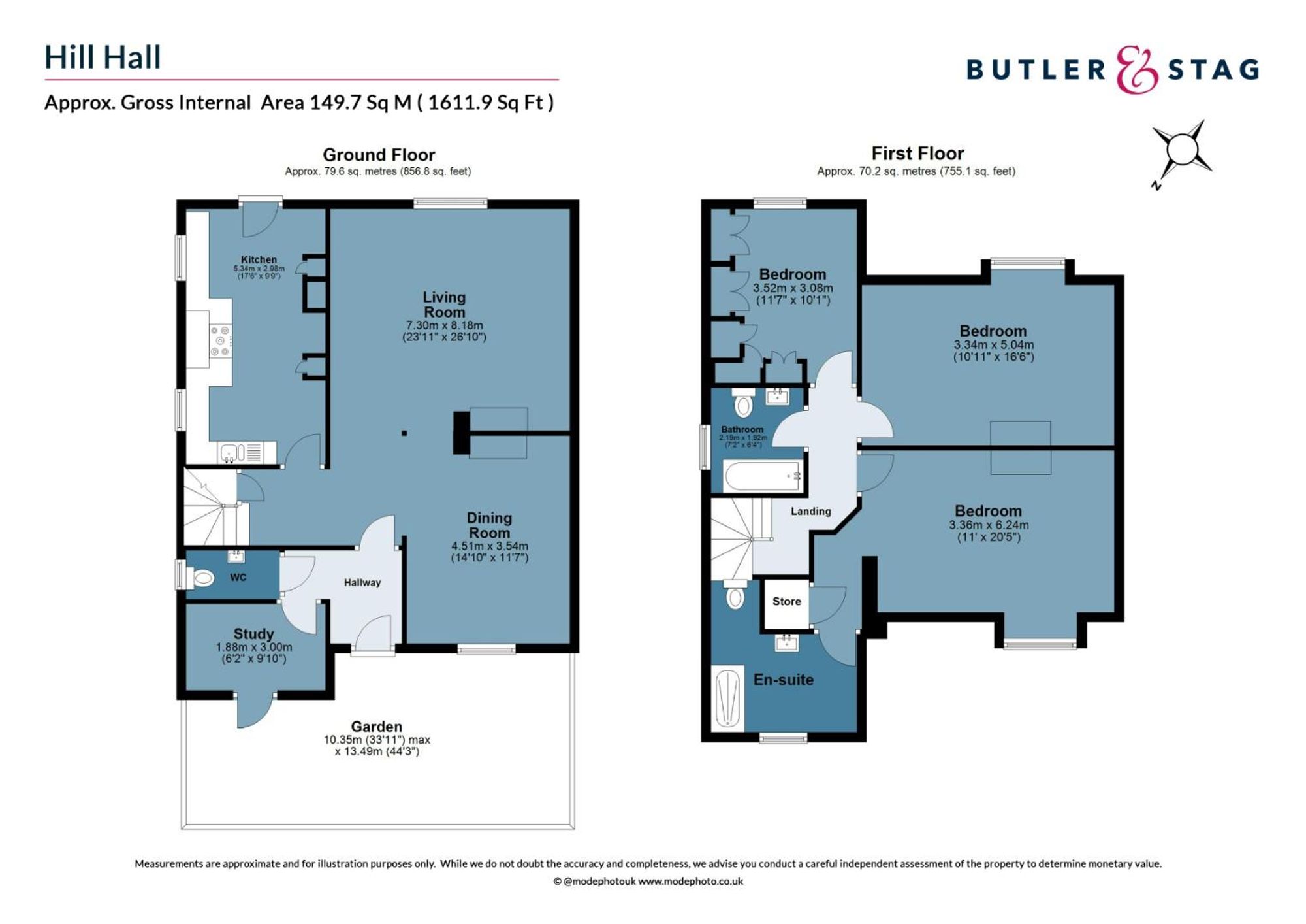 22 Hill Hall, Epping floorplan