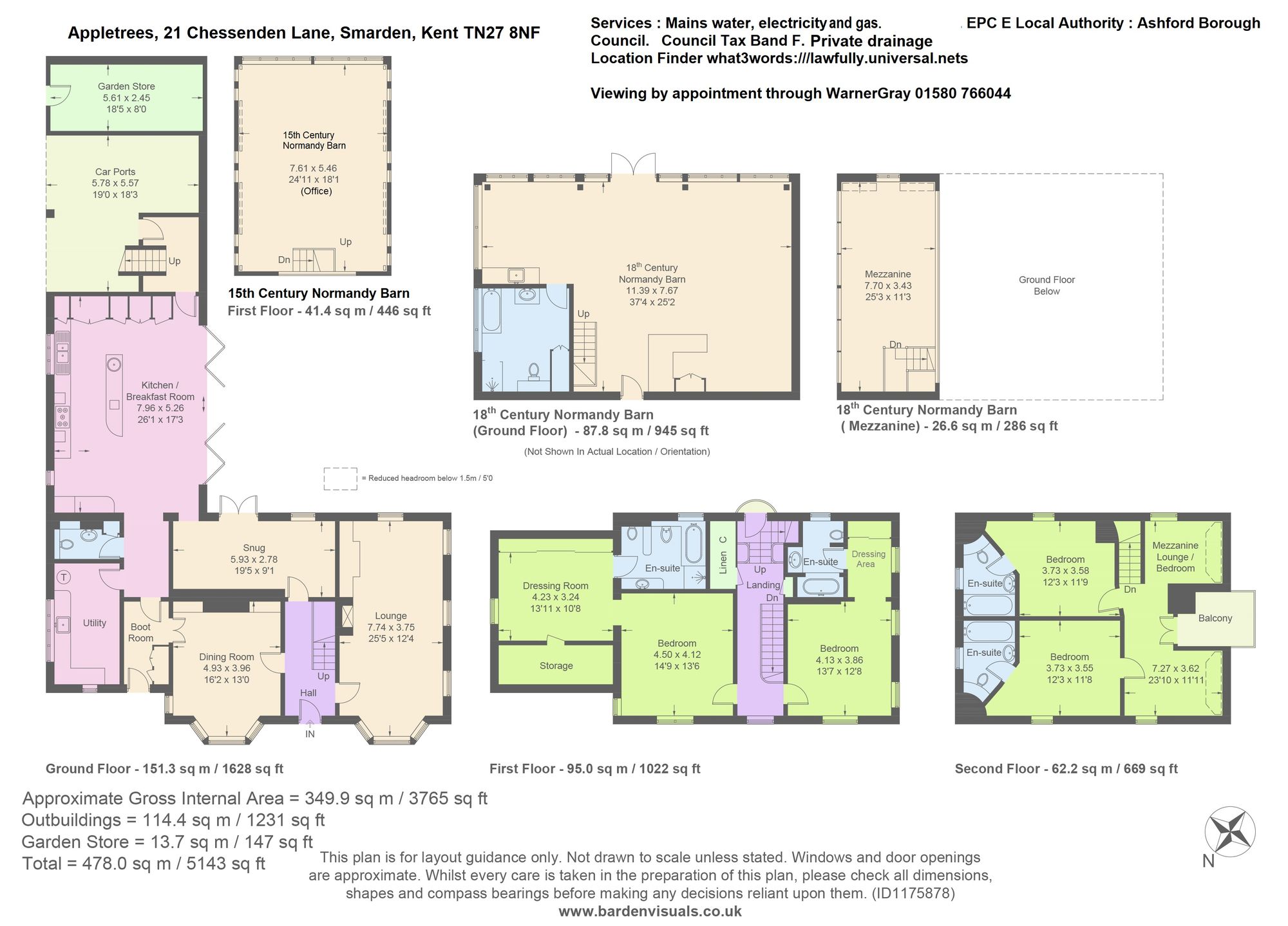 21 Chessenden Lane, Ashford floorplan