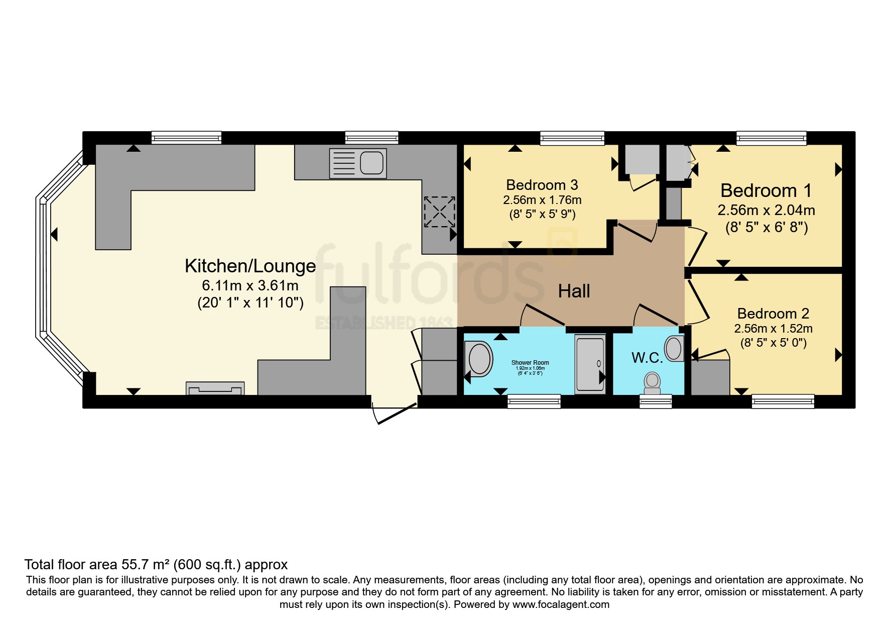 H083,, Golden Sands, Dawlish floorplan